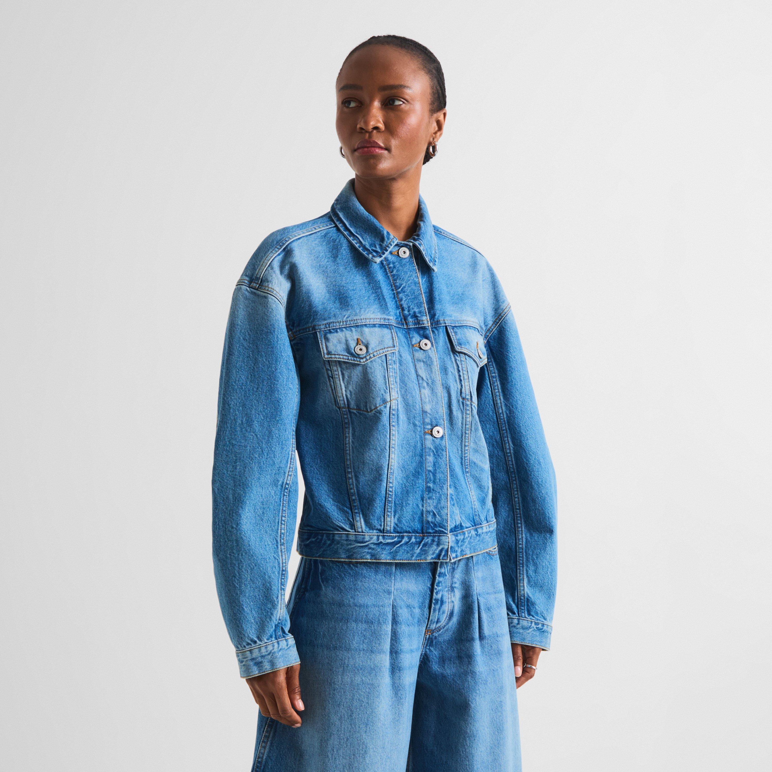Blue/Tabac - Jacquemus - Women's La Veste De-Nimes Denim Jacket - 3