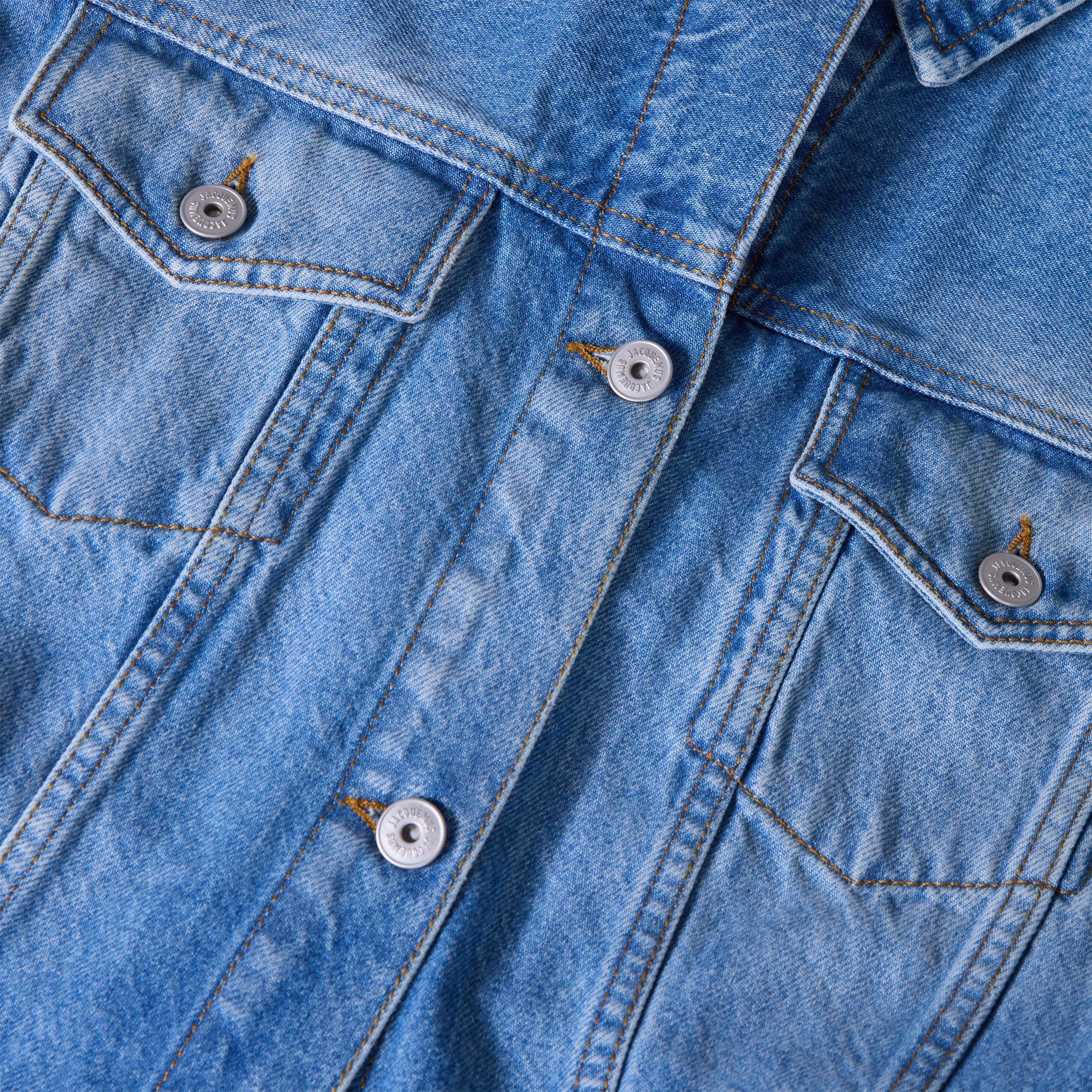 Blue/Tabac - Jacquemus - Women's La Veste De-Nimes Denim Jacket - 3