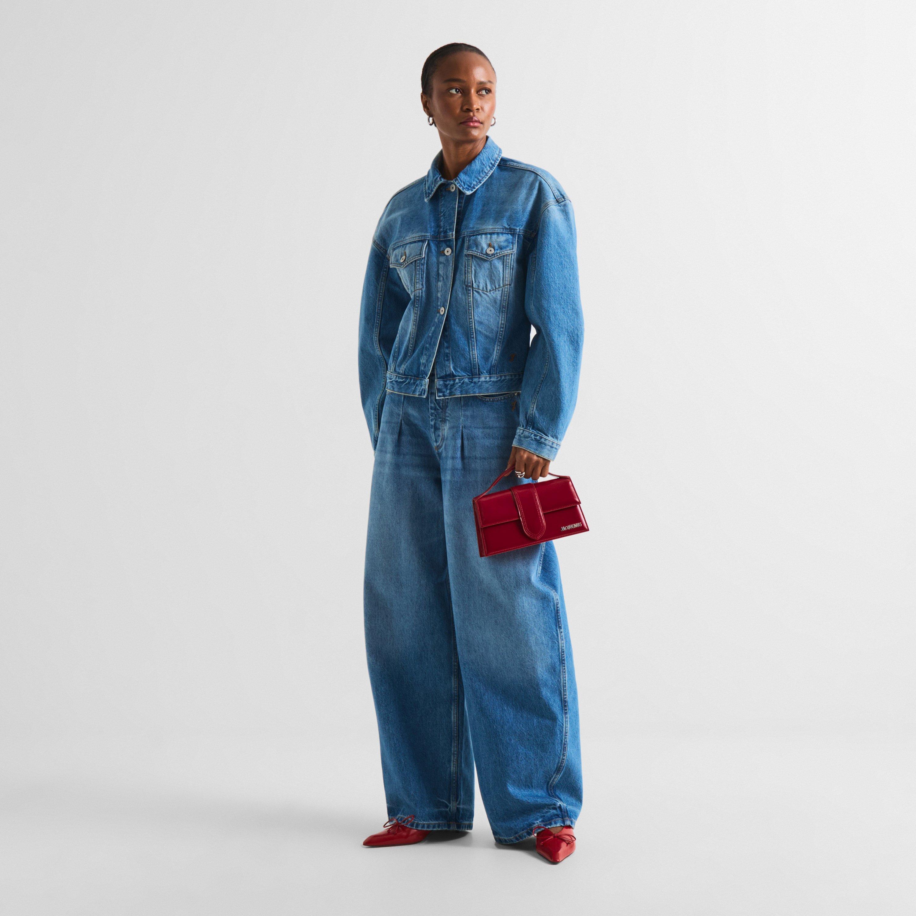 Blue/Tabac - Jacquemus - Women's La Veste De-Nimes Denim Jacket - 6