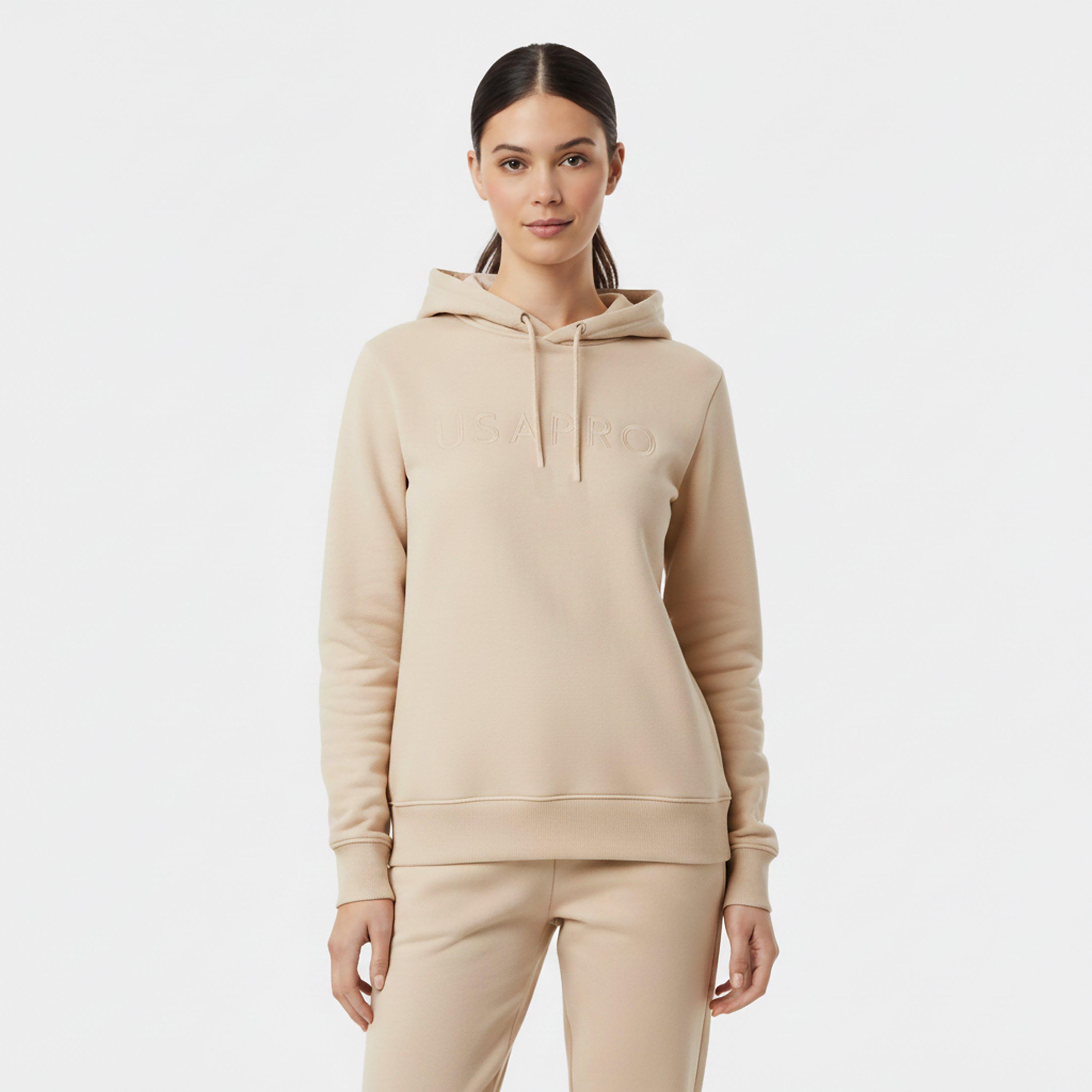 Cremefarben - USA Pro - Classic Logo Hoodie - 3