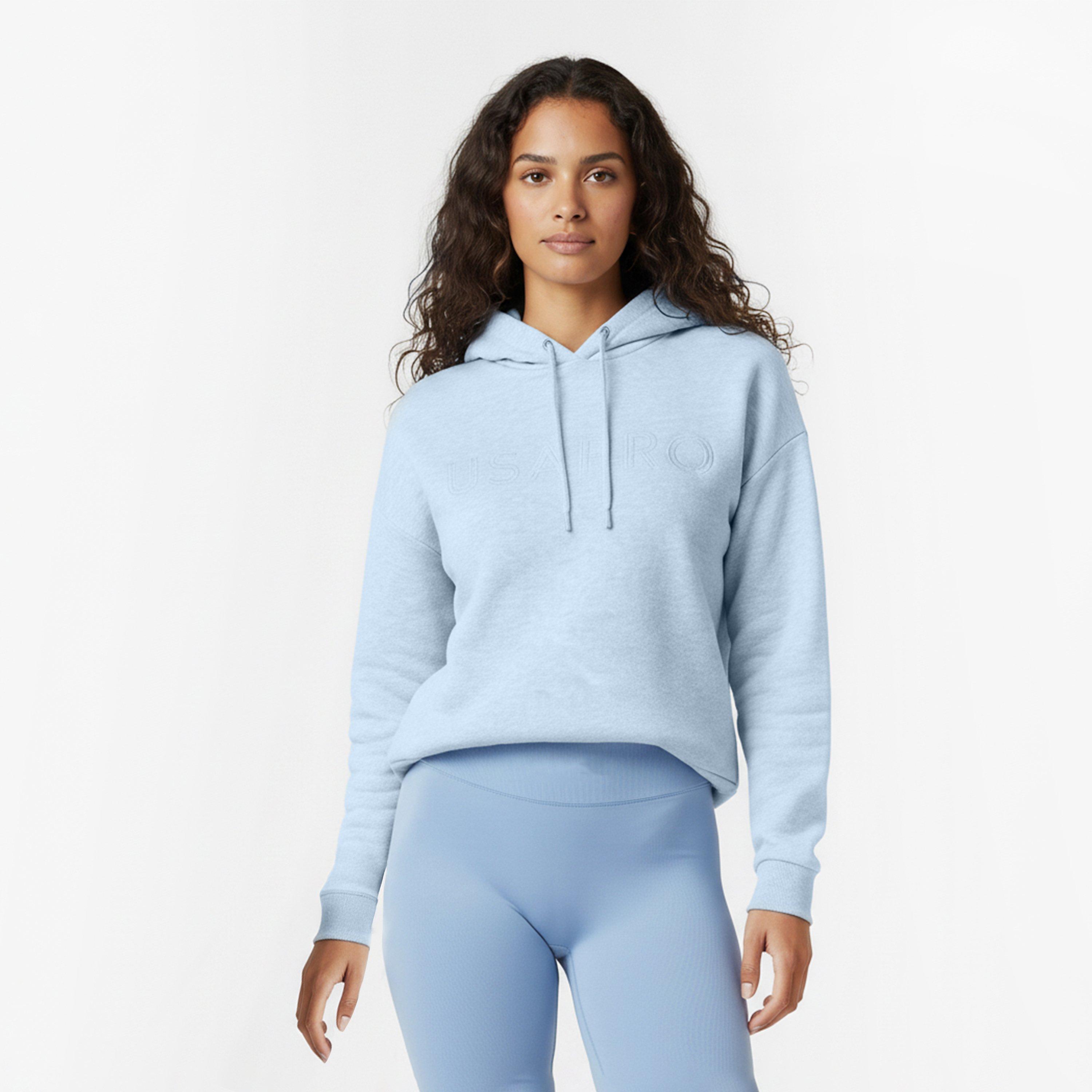 Blue Marl - USA Pro - Classic Logo Hoodie - 3