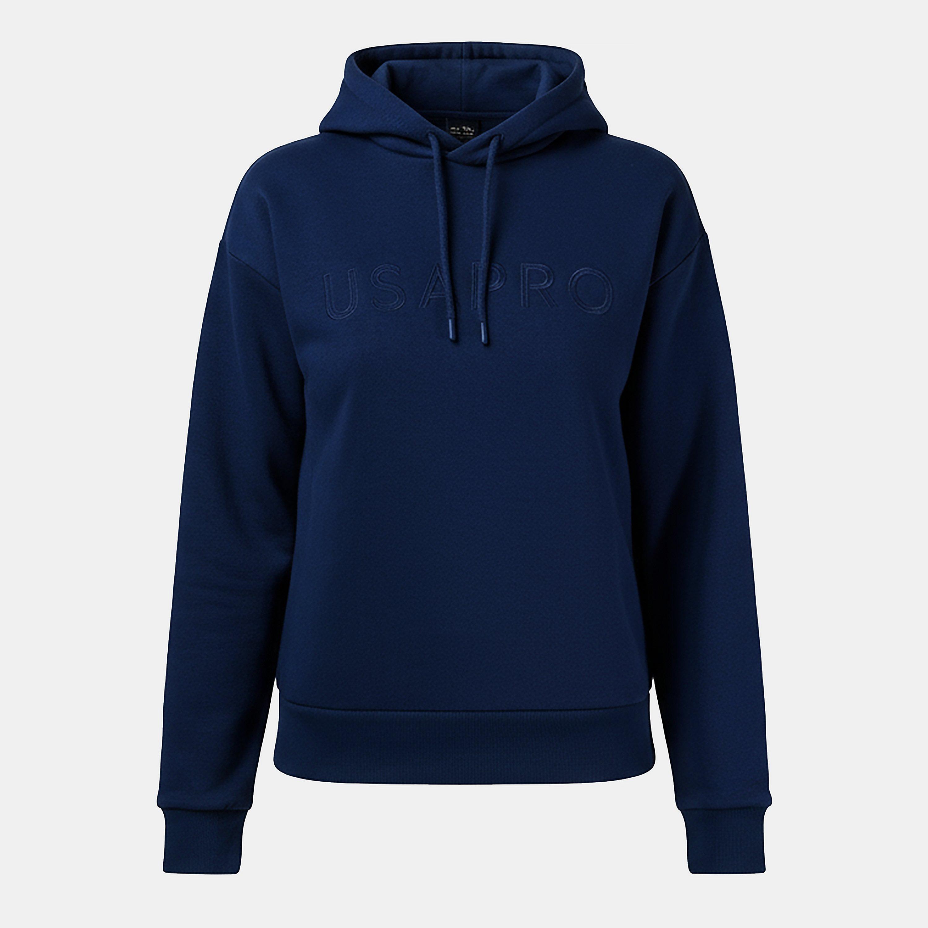 Usa Pro Women's Classic Logo Hoodie - Navy - 8 (36)