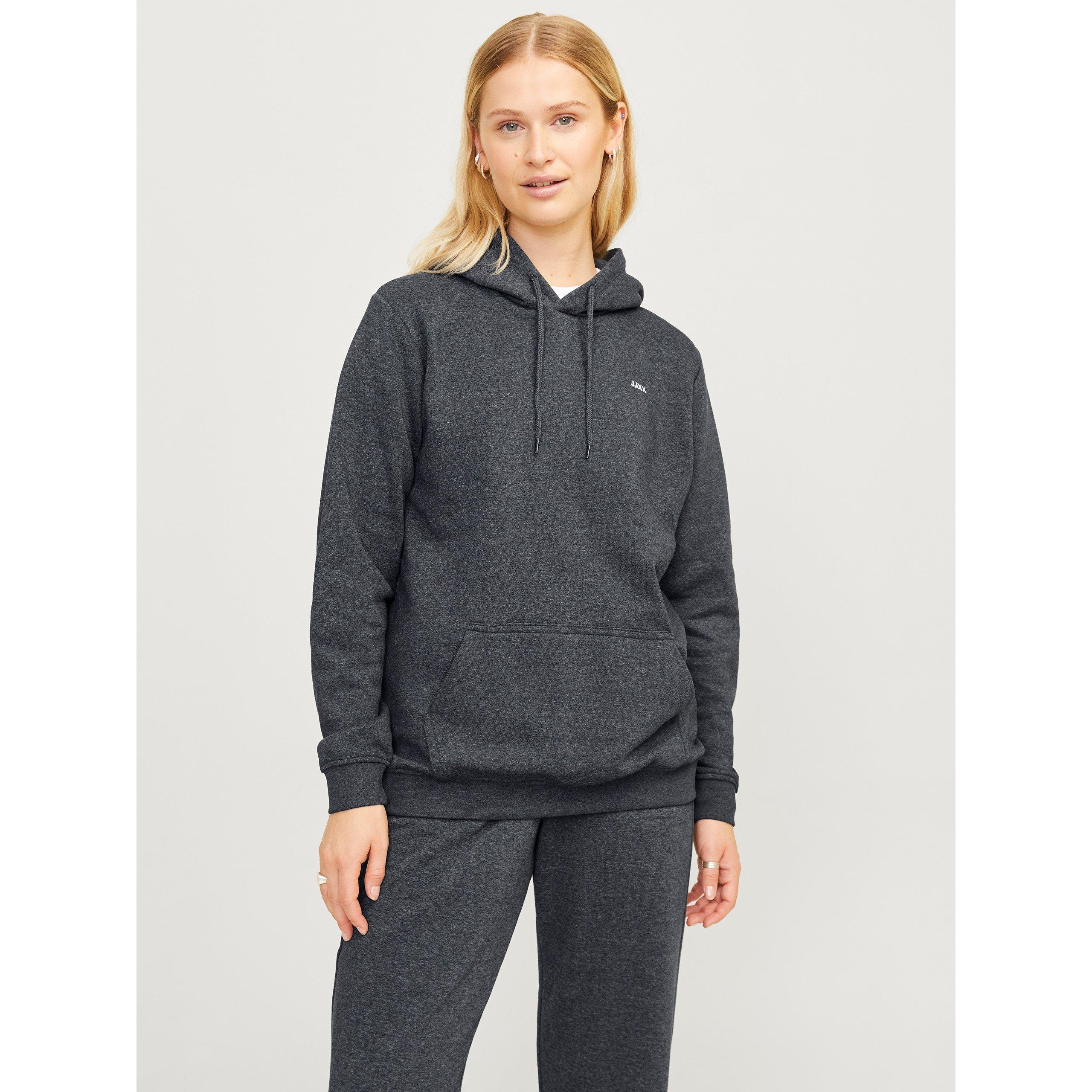 Dk Grey Melange - JJXX - Women's Abbie Long-Sleeve Hoodie - 1