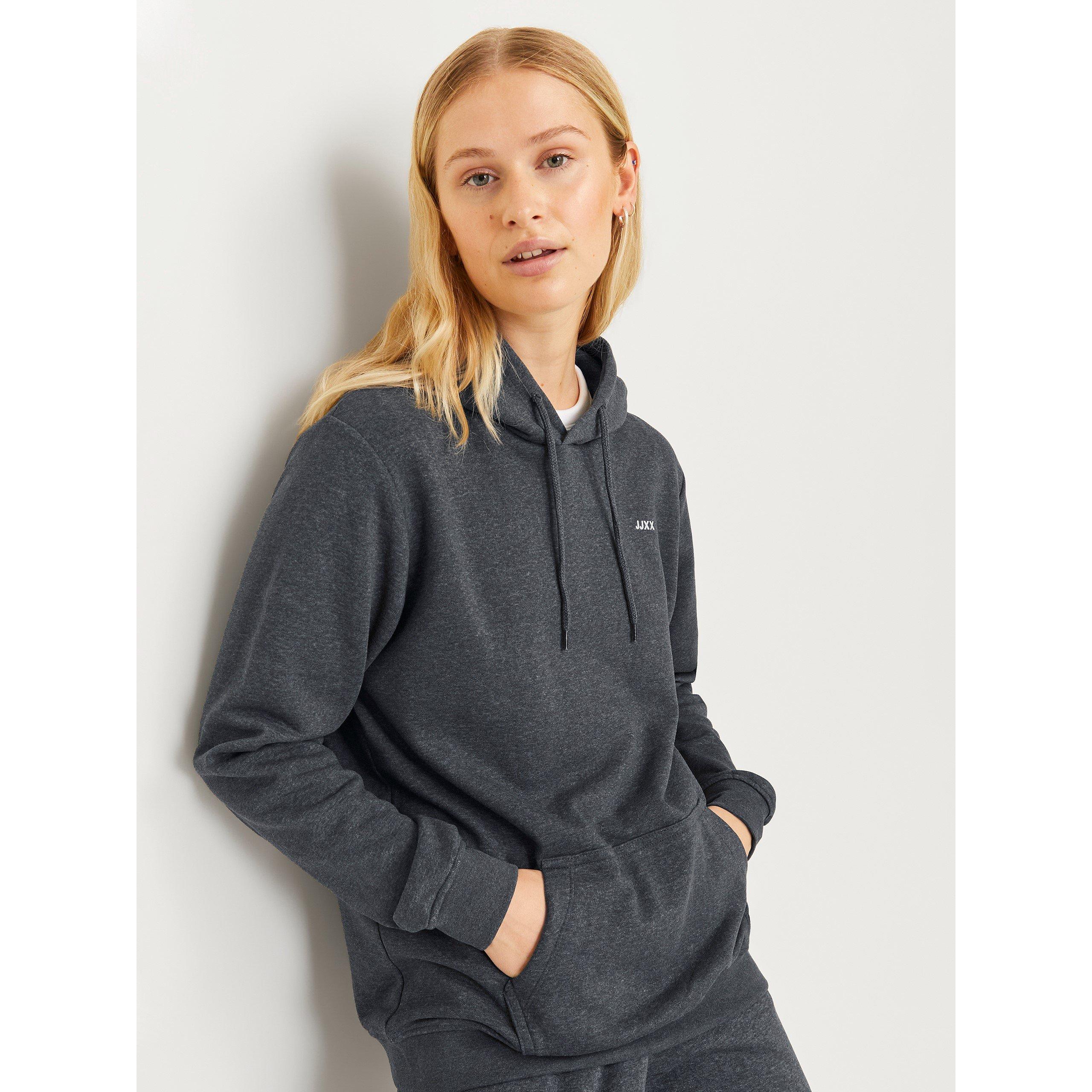Cinzento Mesclado Escuro - JJXX - Abbie Long-Sleeve Hoodie - 2