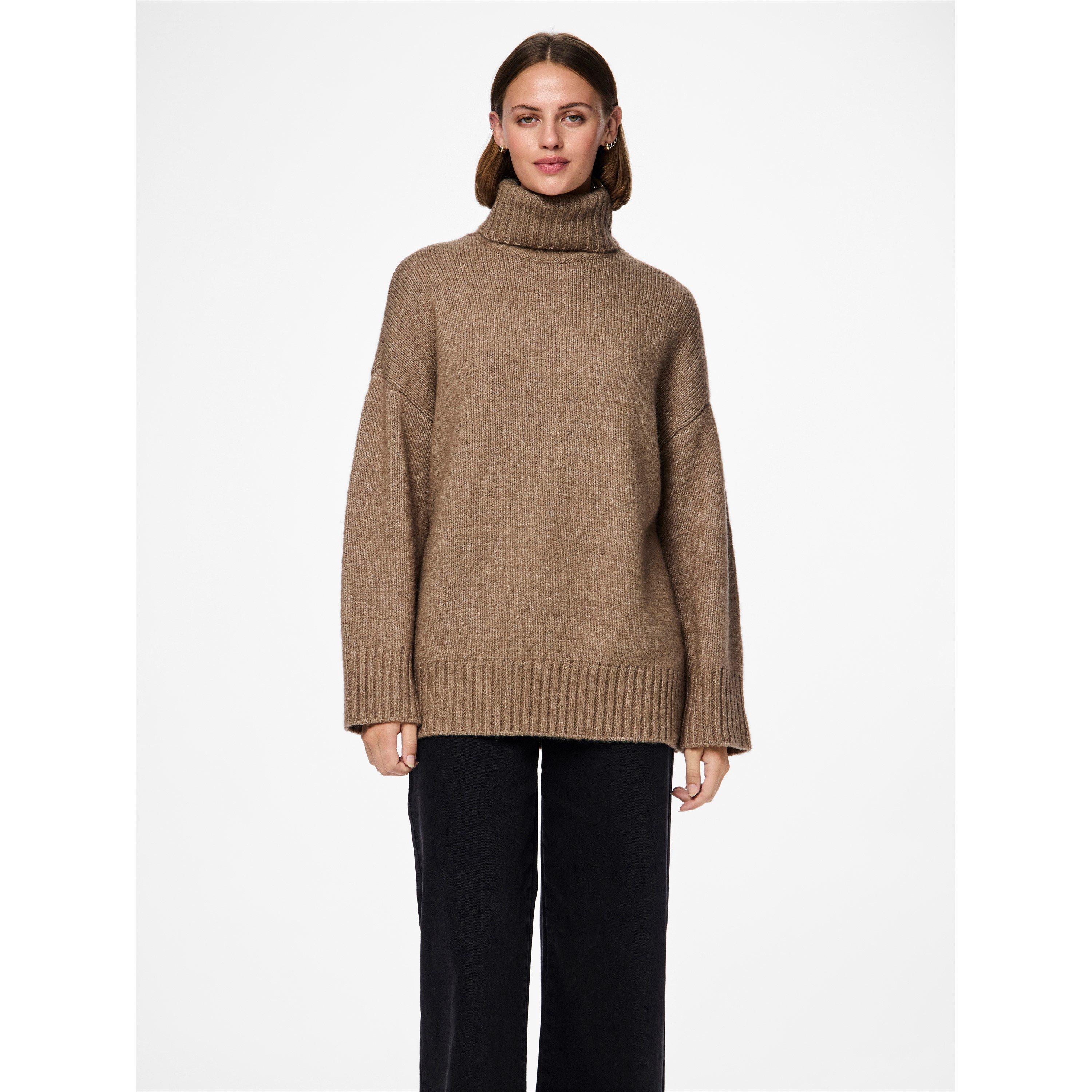 Pieces Women's Pullover Hoodie - Fossil - 12 (M)