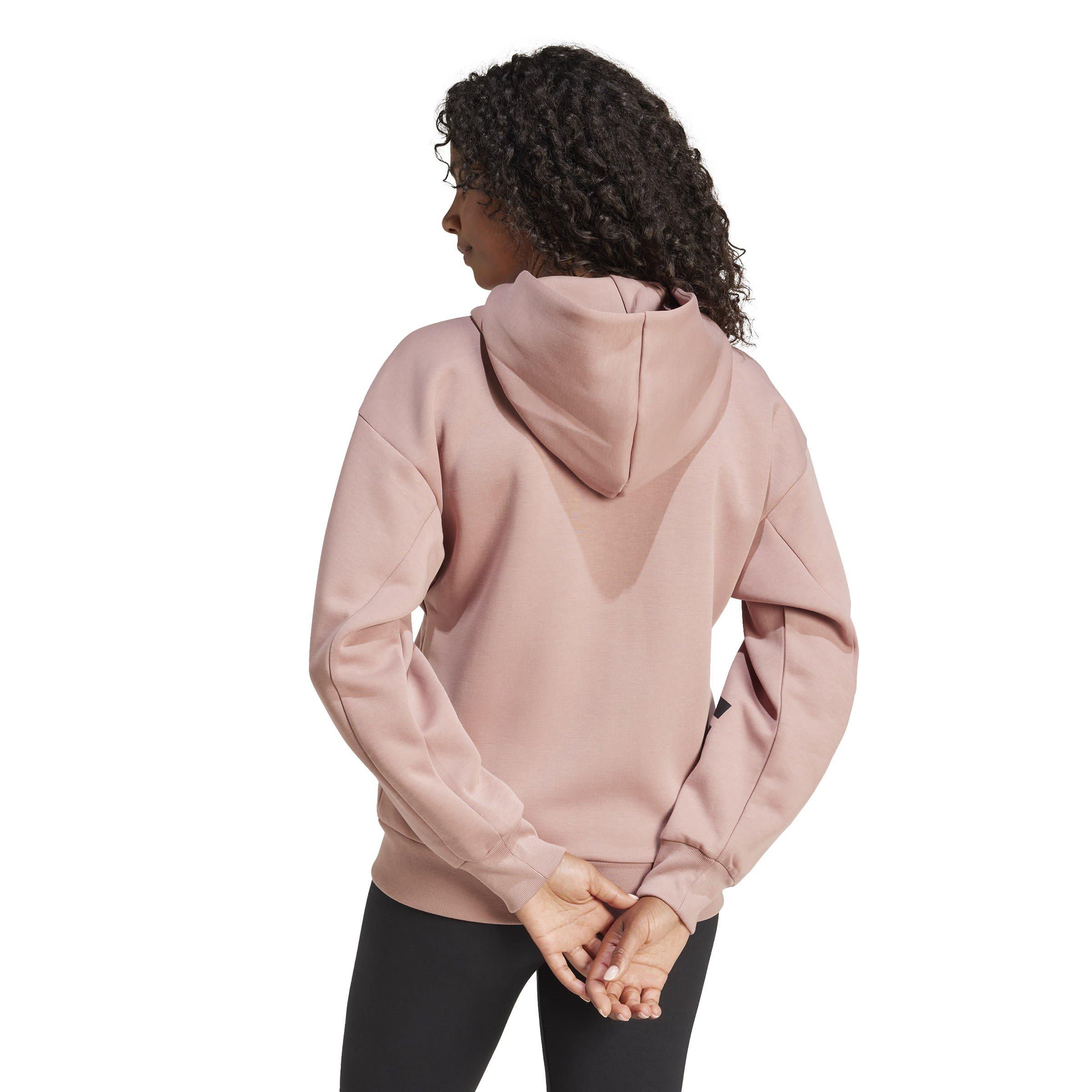 Warm Clay - adidas - Future Icons 3-Stripes Womens Full-Zip Hoodies - 3