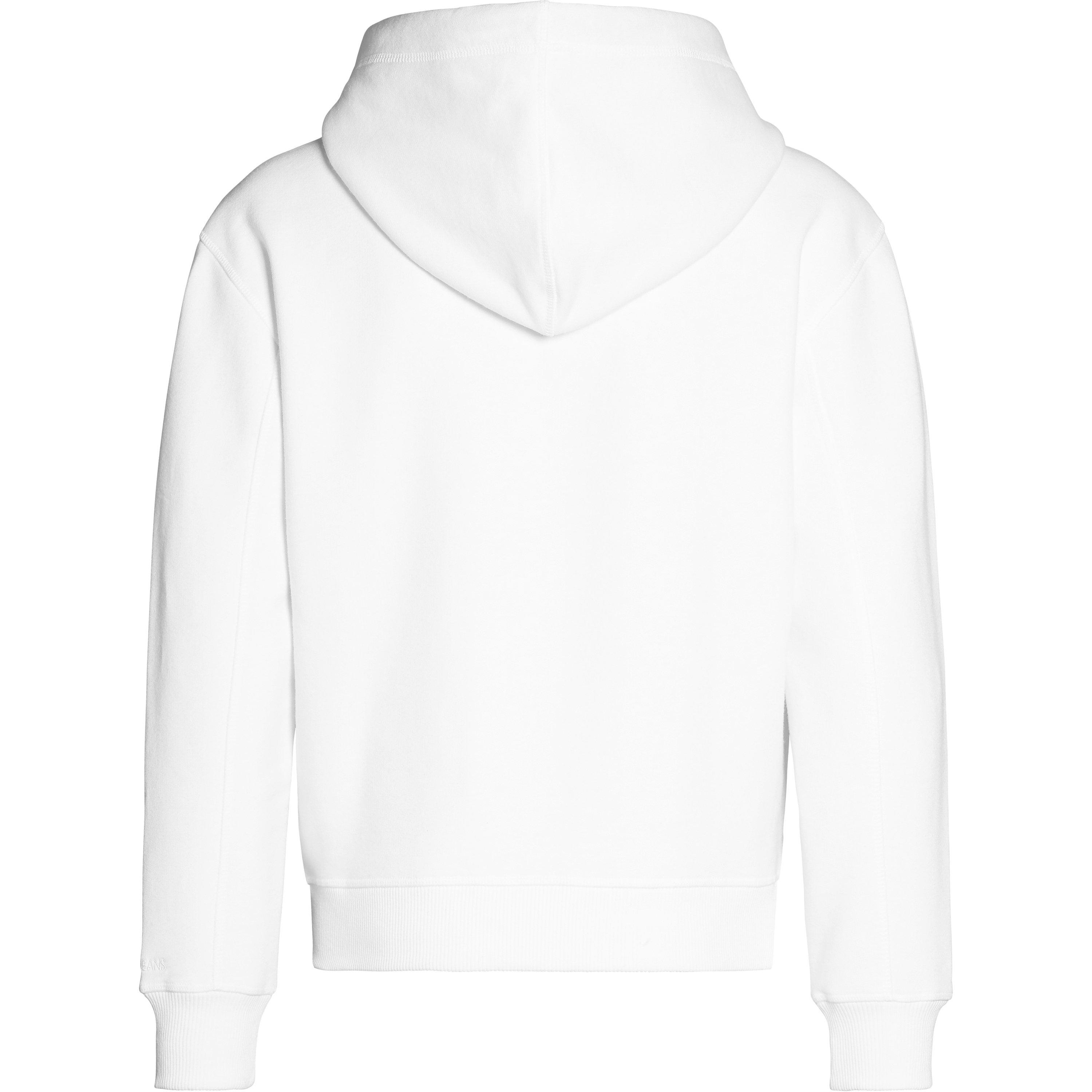Bright White - Calvin Klein Jeans - Calvin Klein Embroidery Hoodie - 5