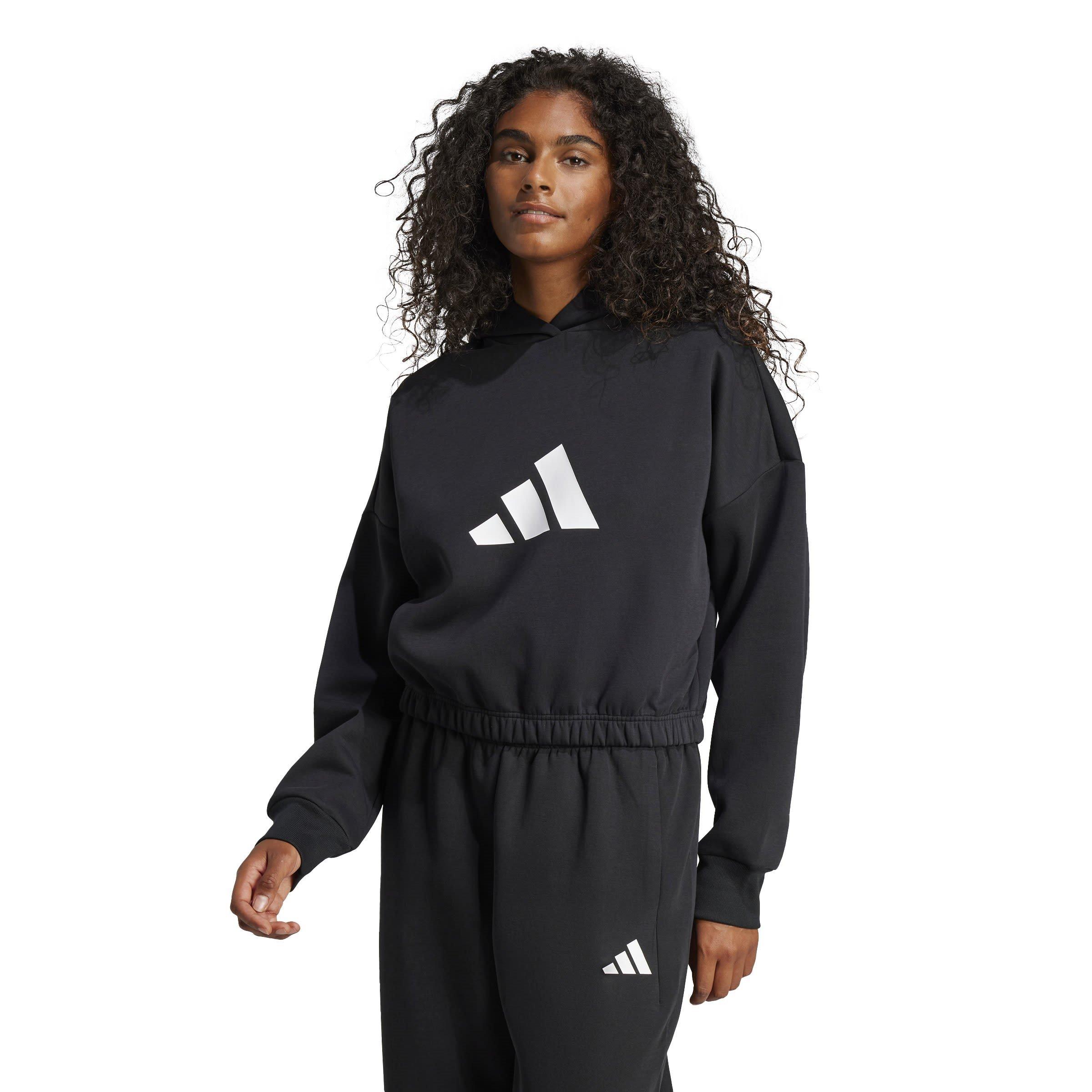 Black - adidas - Women's Future Icons Bar Logo Hoodie - 2