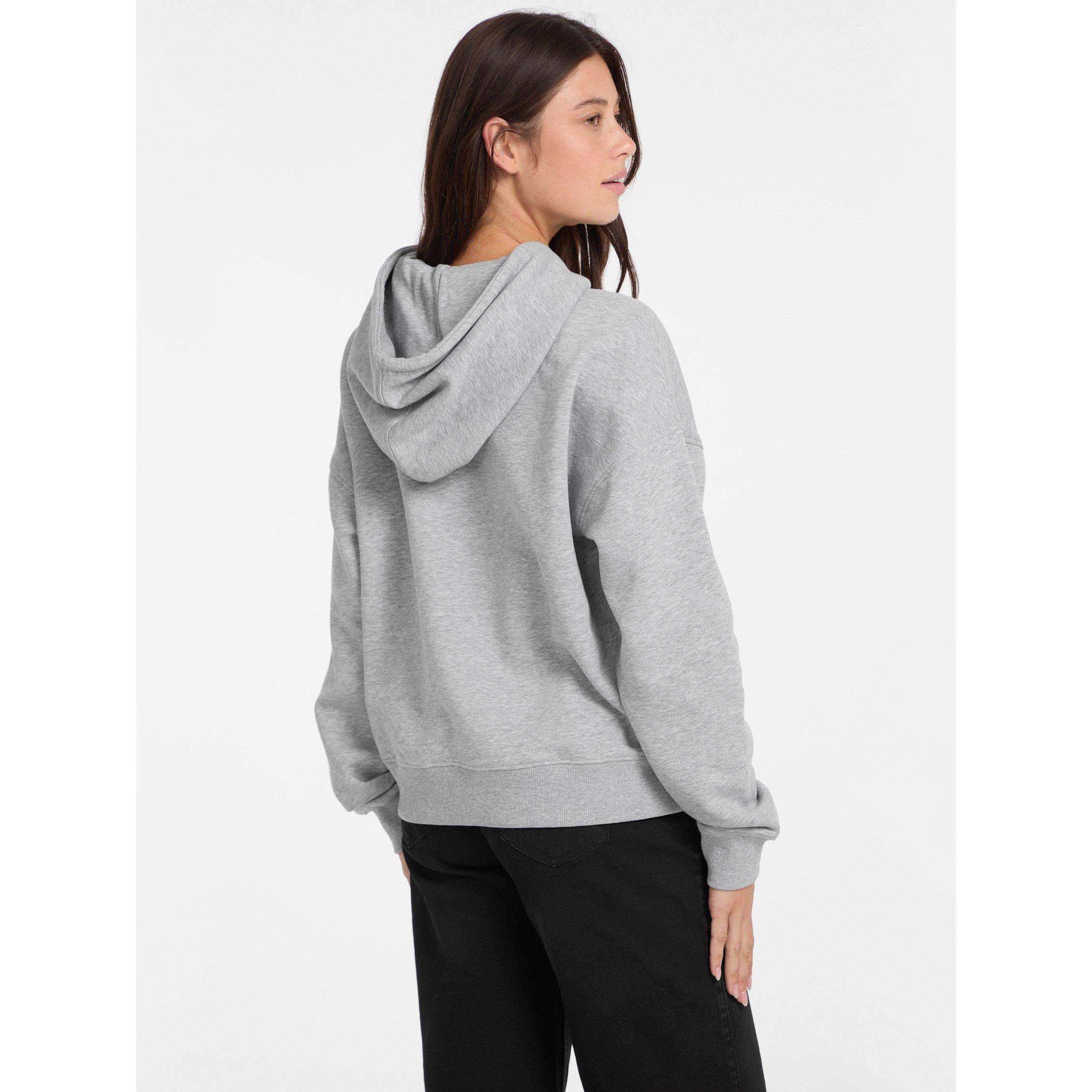 Gris chiné - Guess - Women's American Hoodie - 2
