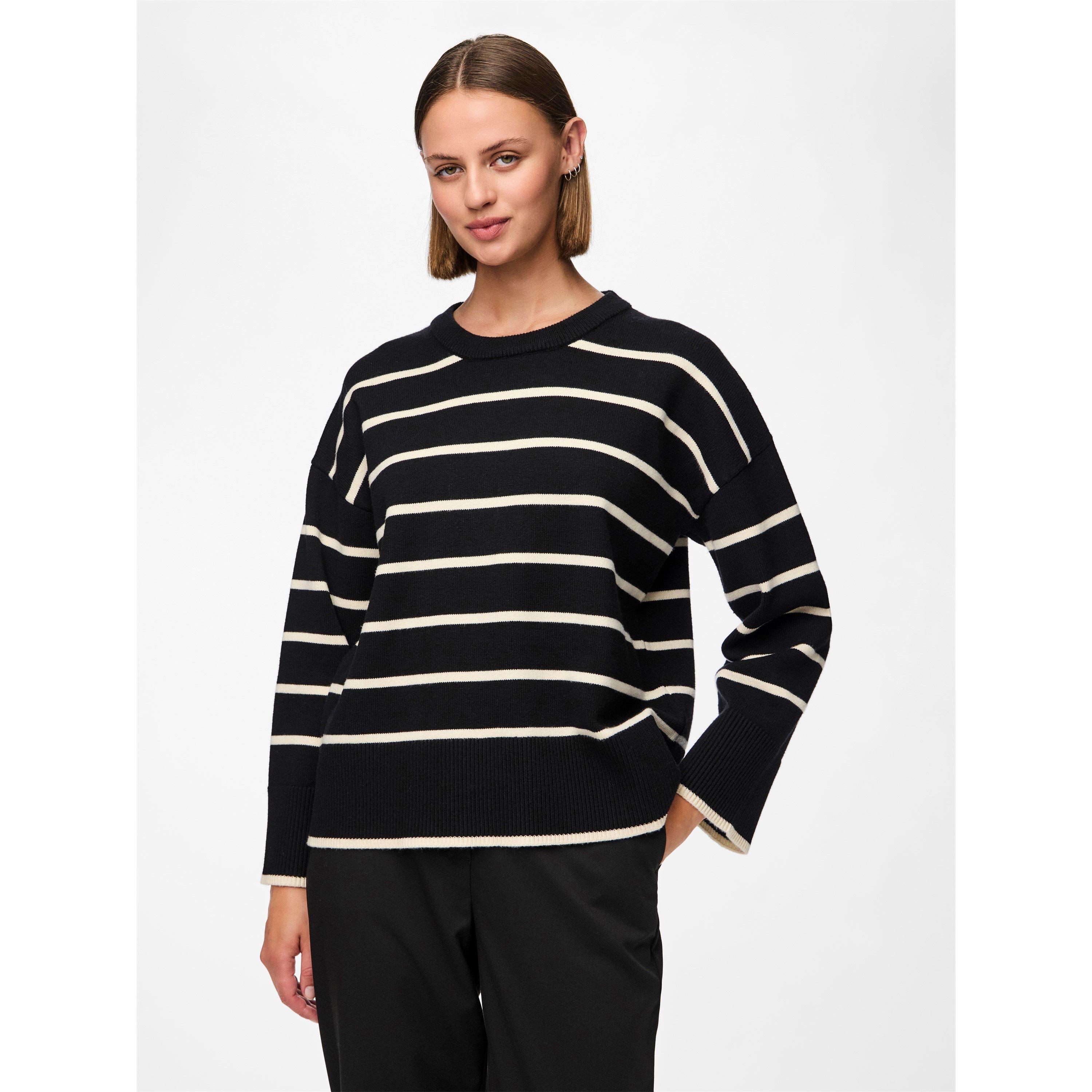 Pieces Women's Pullover Hoodie - Black - 14 (L)