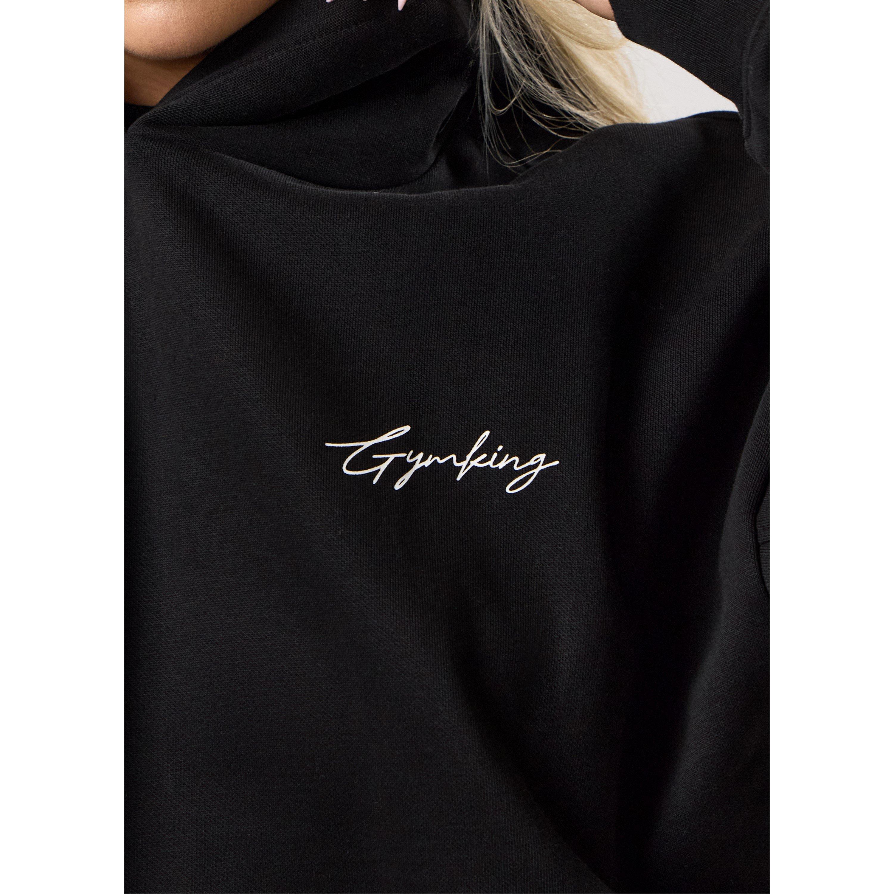 Black - Gym King - Gym King Reset Oversized Fleece Hood - 5