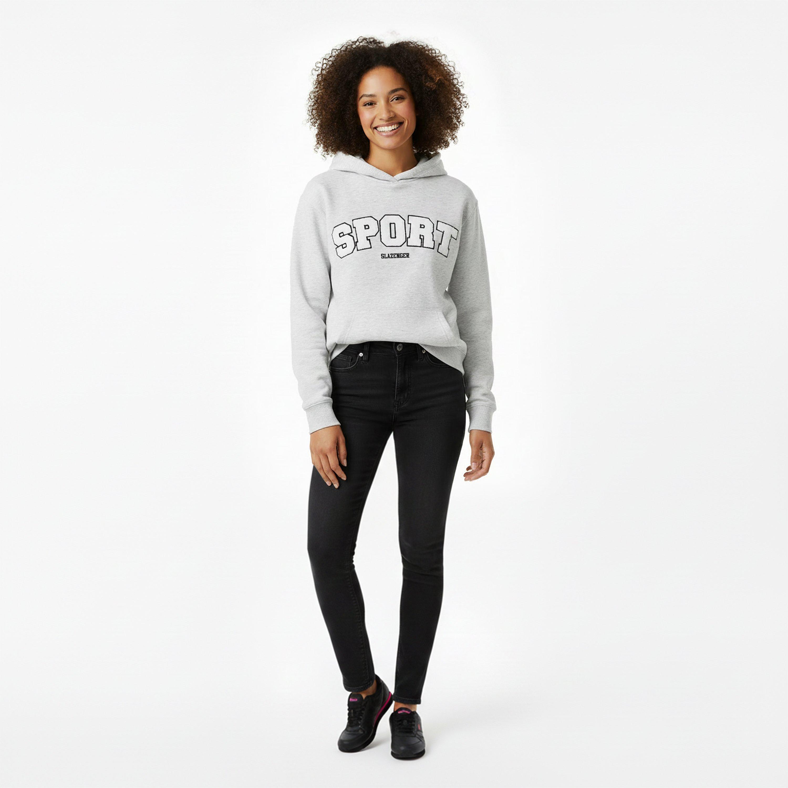 Eisgrau meliert - Slazenger - Sport Hood Womens - 5