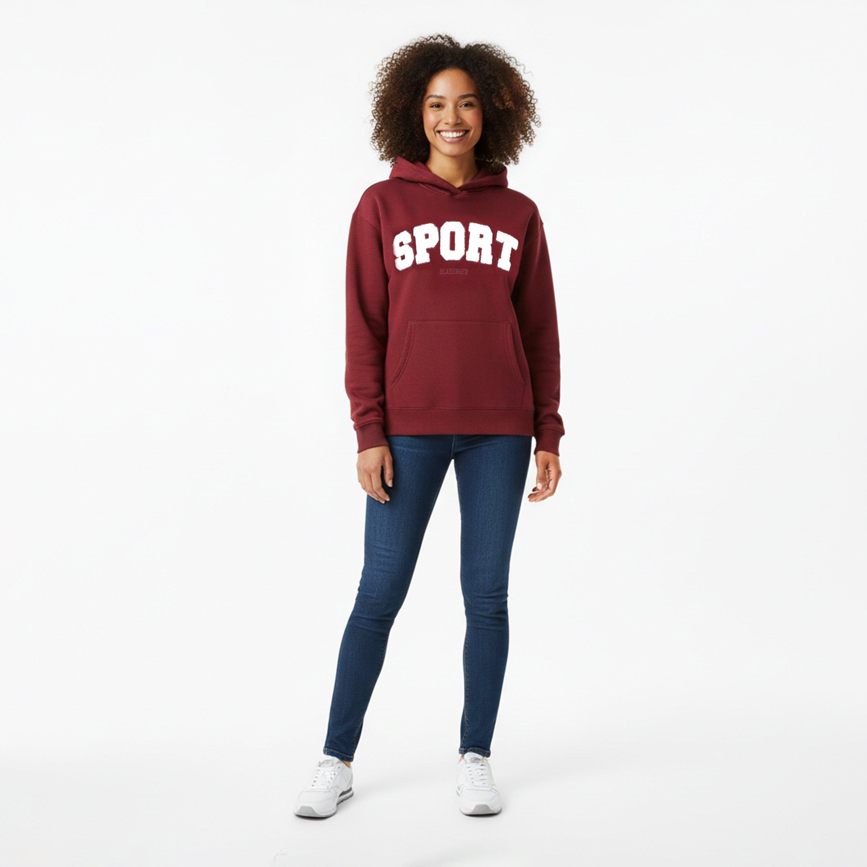 Burgundy - Slazenger - Sport Hood Womens - 5