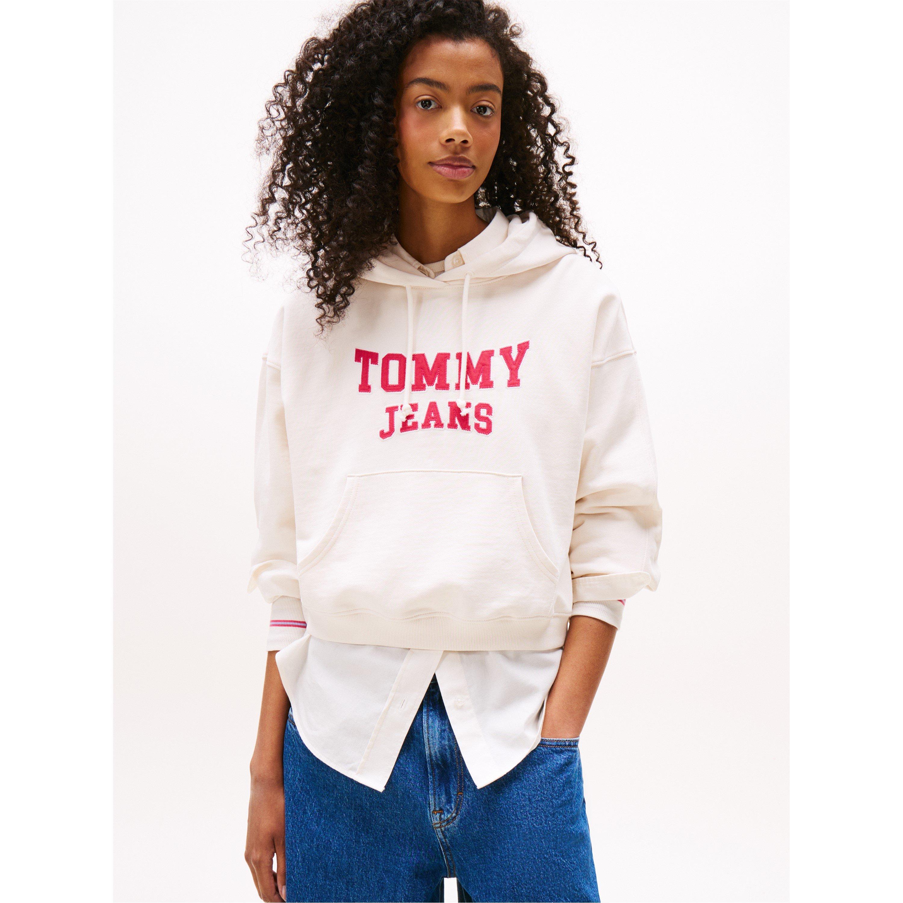 Oud Wit - Tommy Jeans - Women's TJ Varsity Over-the-Head Hoodie - 2