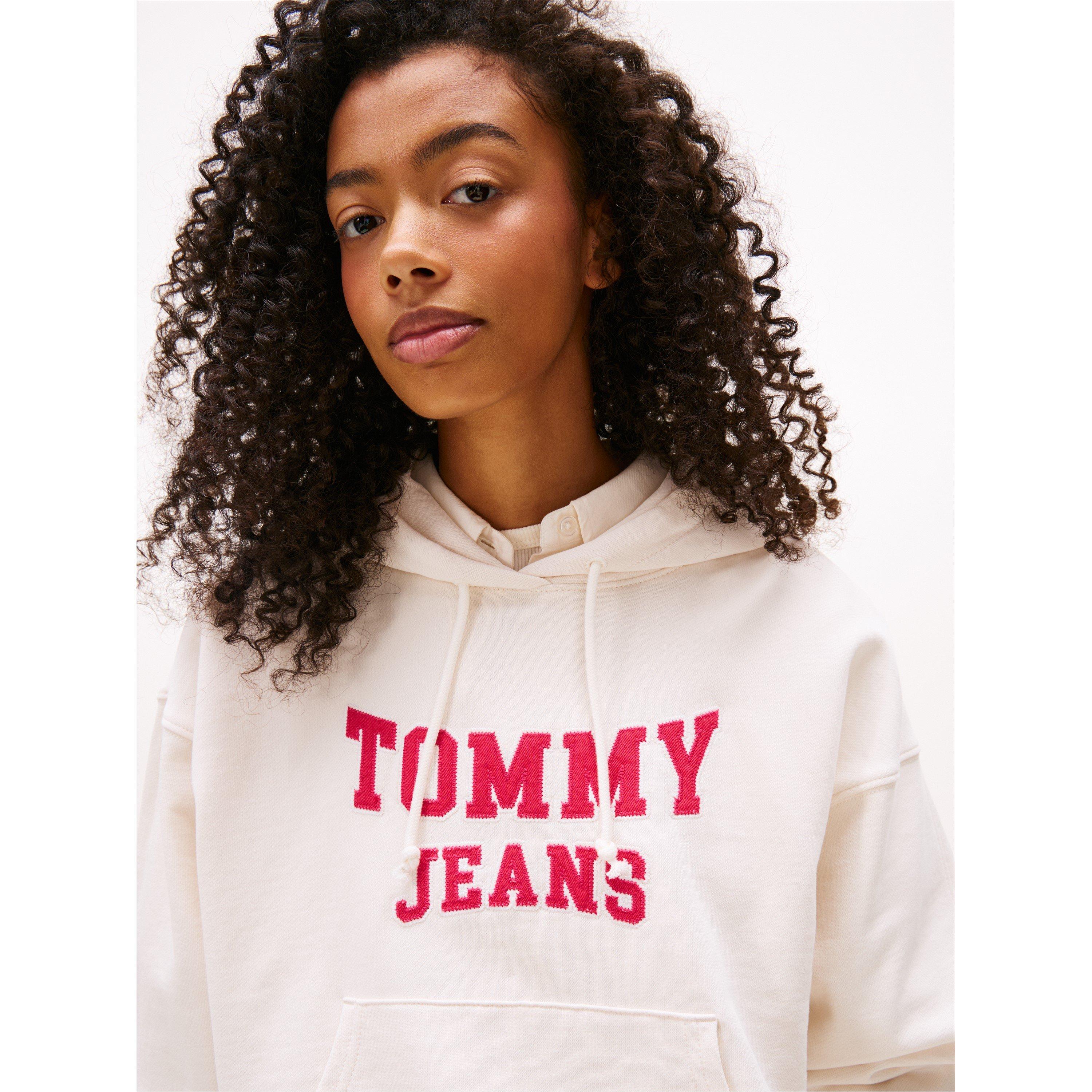 Oud Wit - Tommy Jeans - Women's TJ Varsity Over-the-Head Hoodie - 5