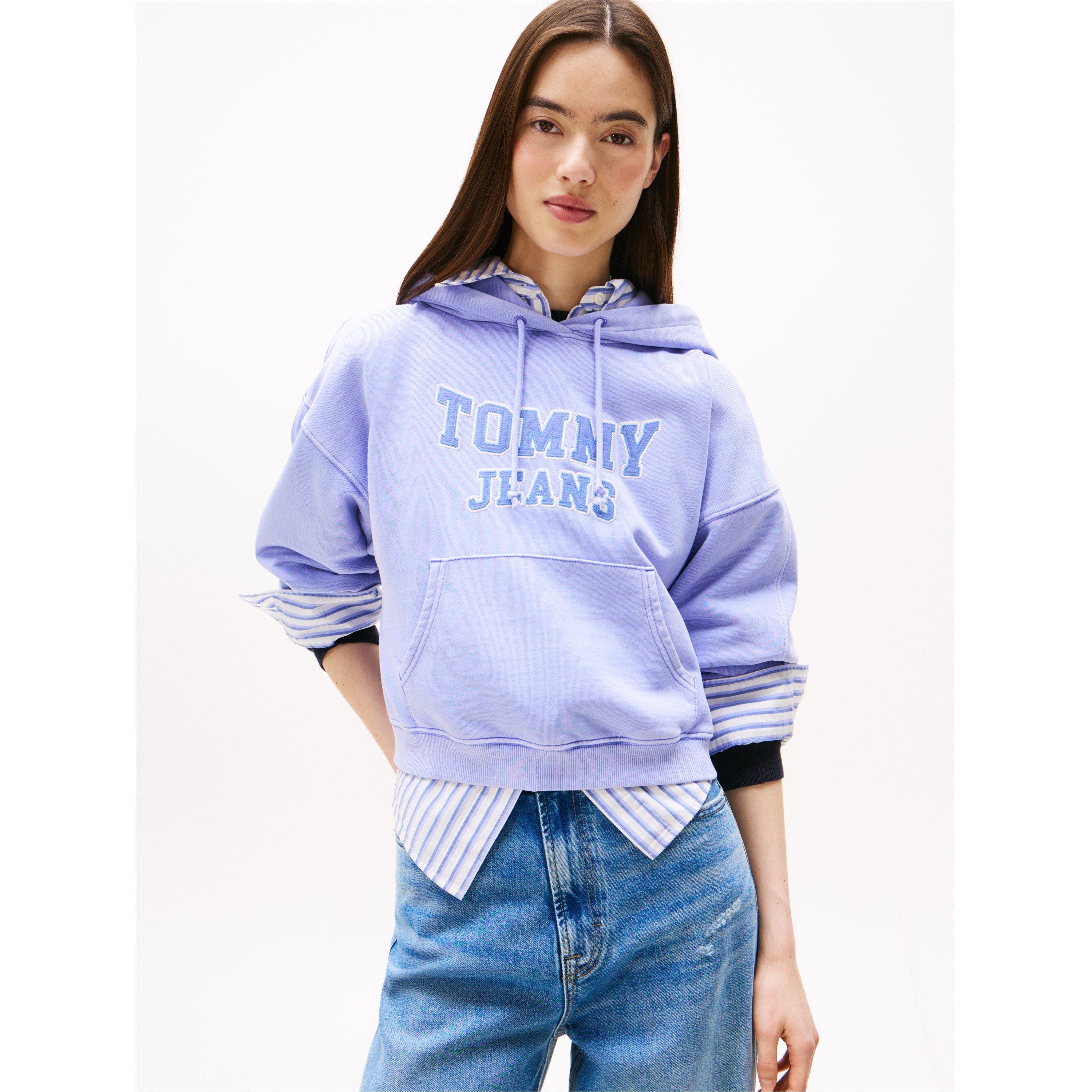 Vintage Iris - Tommy Jeans - Women's TJ Varsity Over-the-Head Hoodie - 2