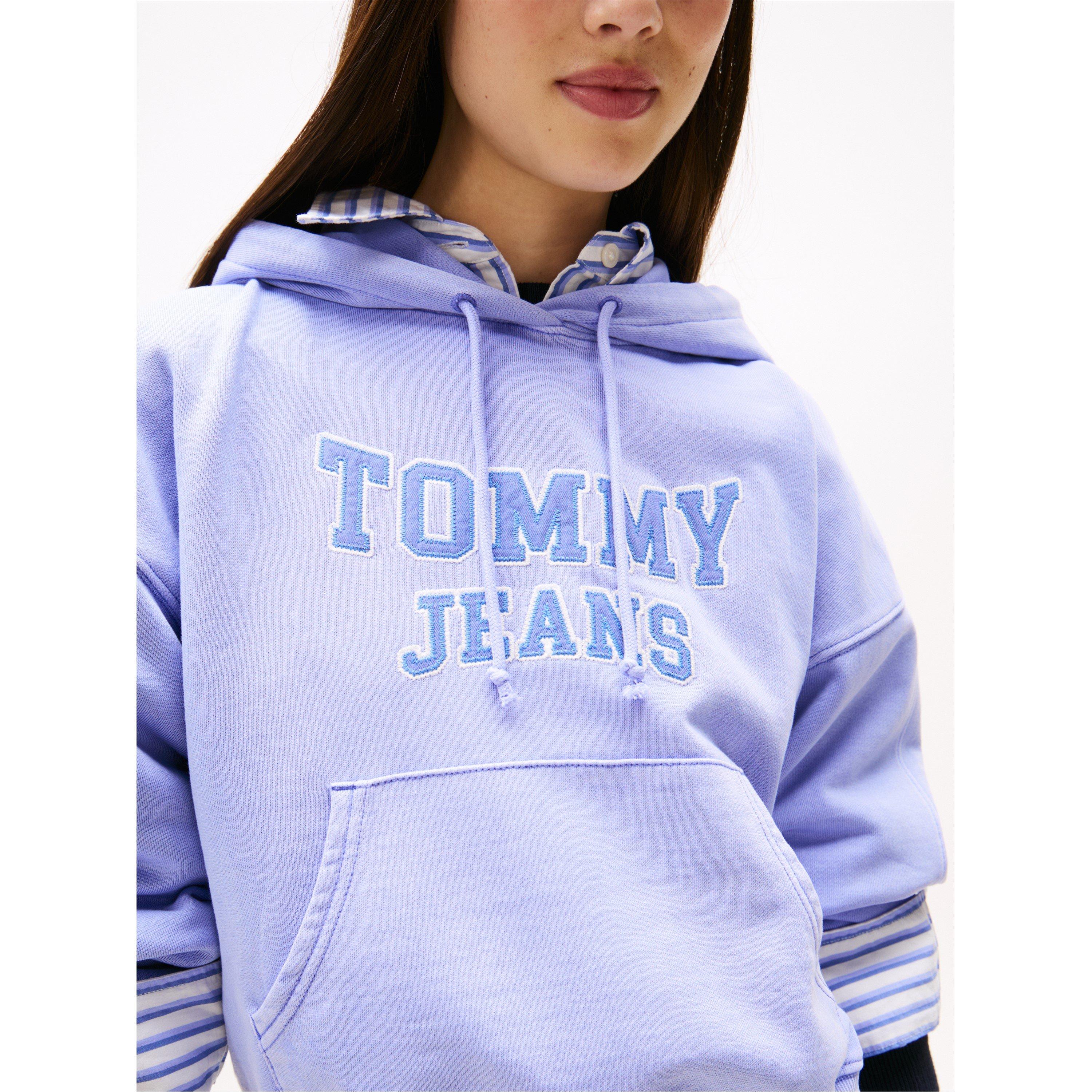 Vintage Iris - Tommy Jeans - Women's TJ Varsity Over-the-Head Hoodie - 5
