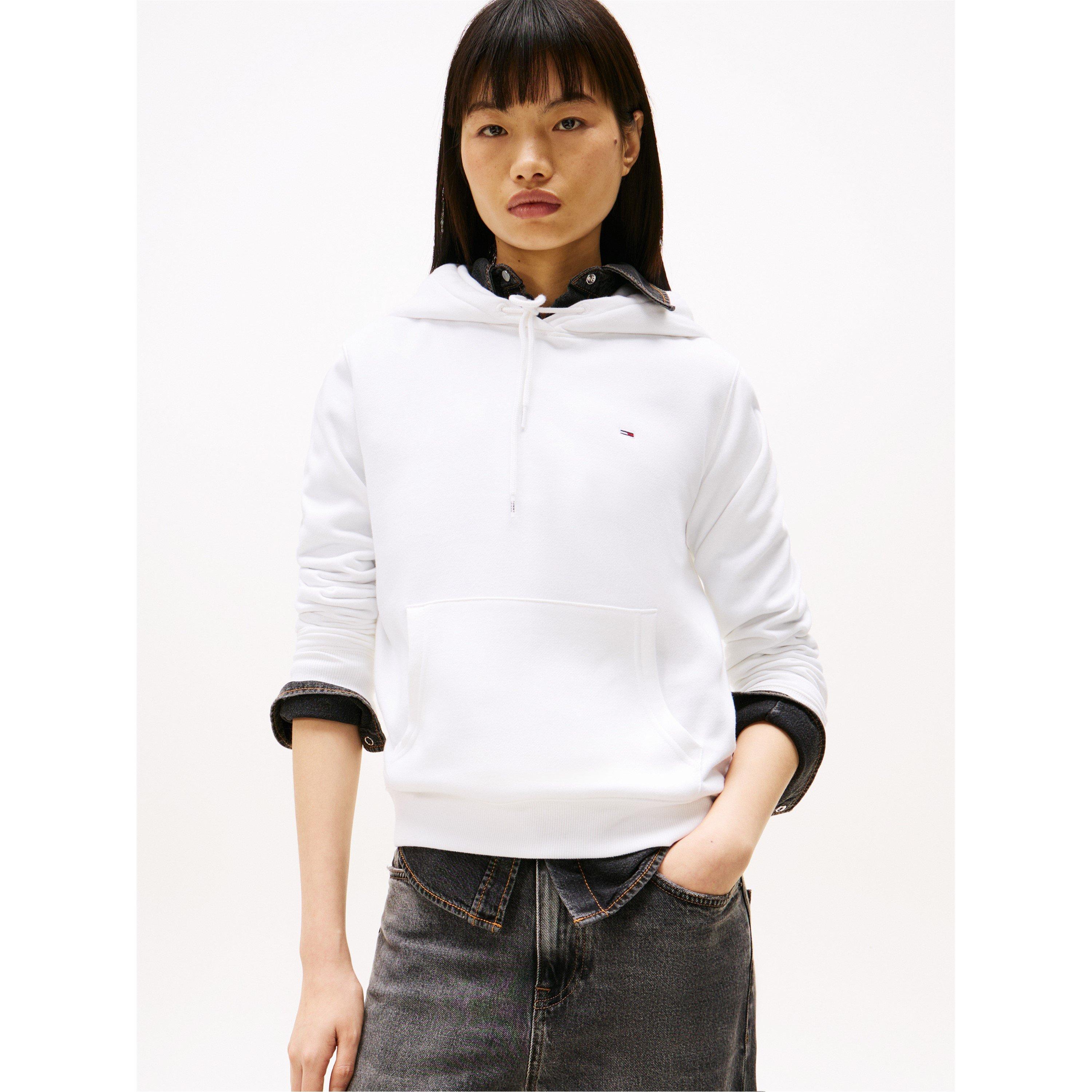 White - Tommy Jeans - Women's Regular Flag Hoodie - 2