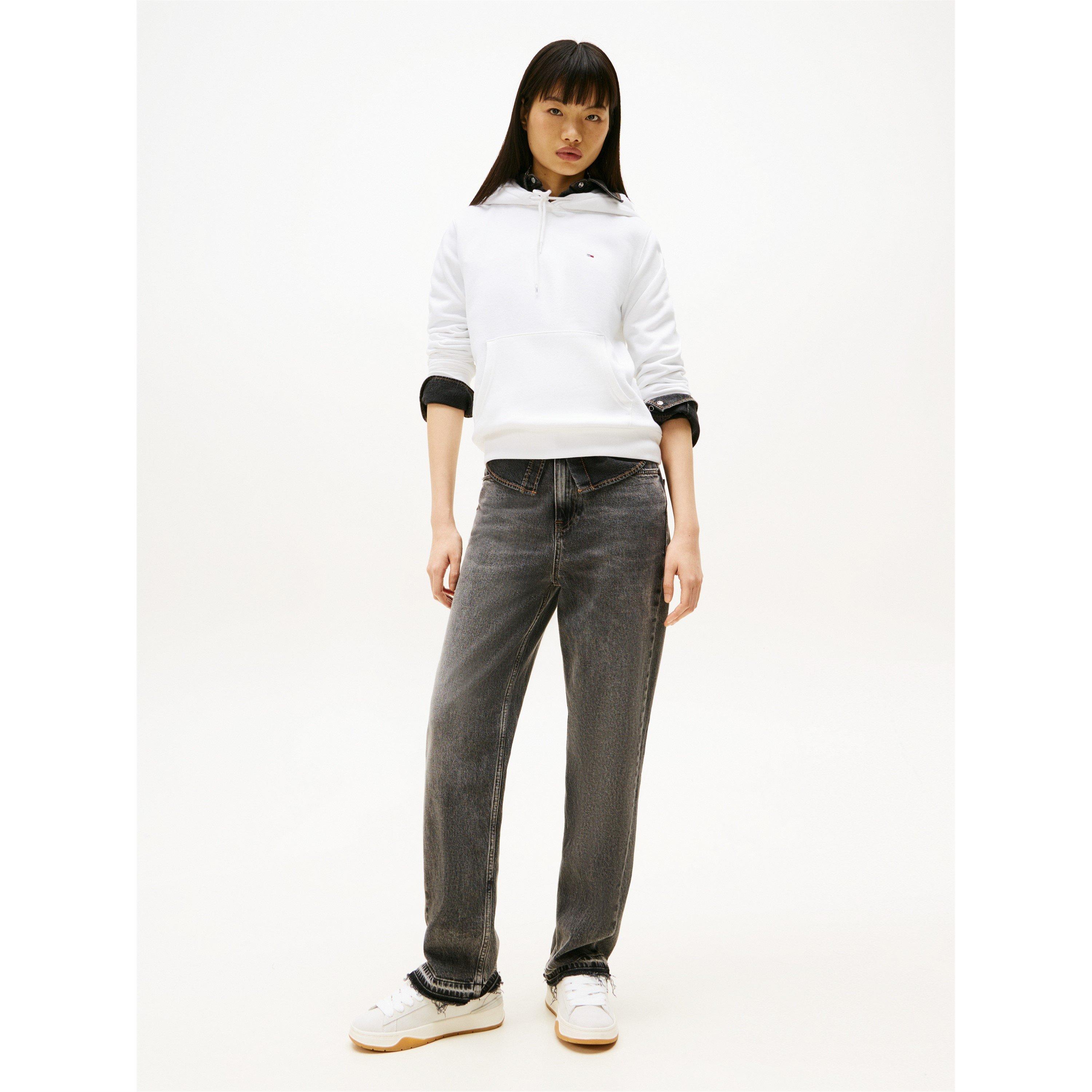 White - Tommy Jeans - Women's Regular Flag Hoodie - 3