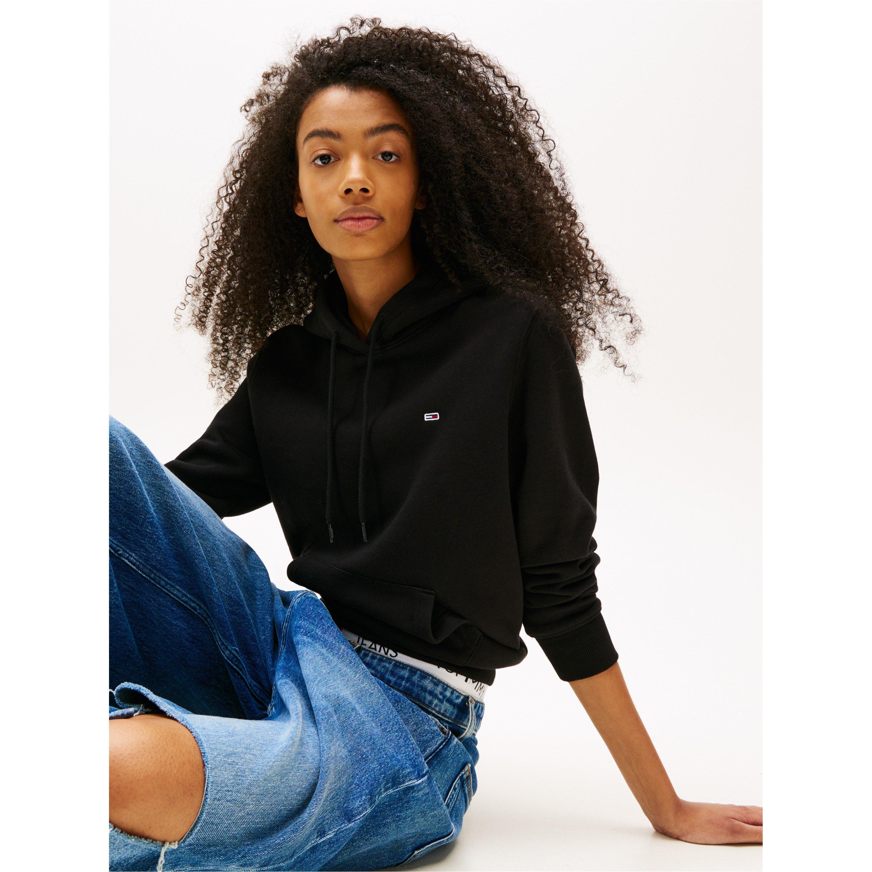 Black - Tommy Jeans - Regular Flag Hoodie - 5