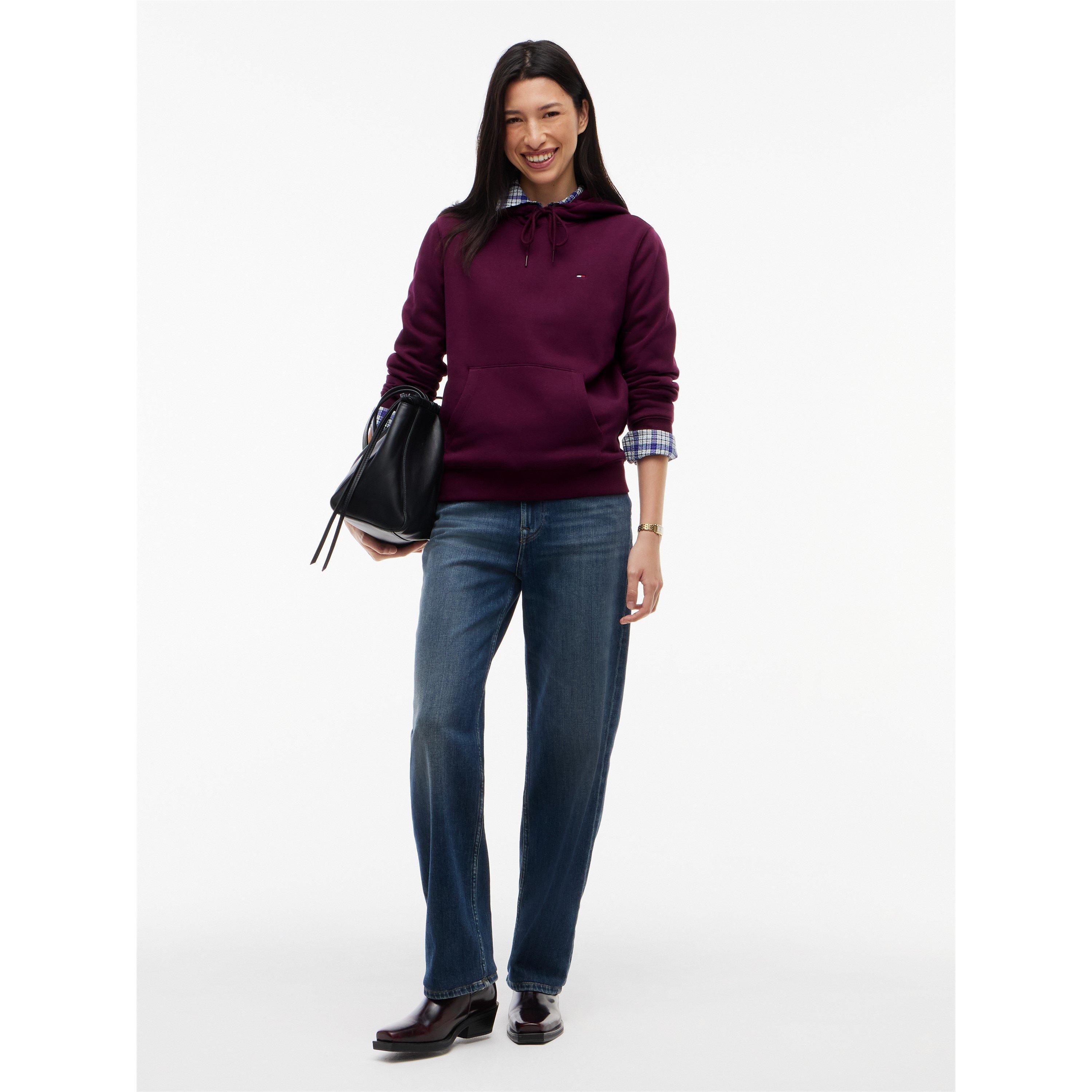 Calypso Berry - Tommy Jeans - Women's Regular Flag Hoodie - 4