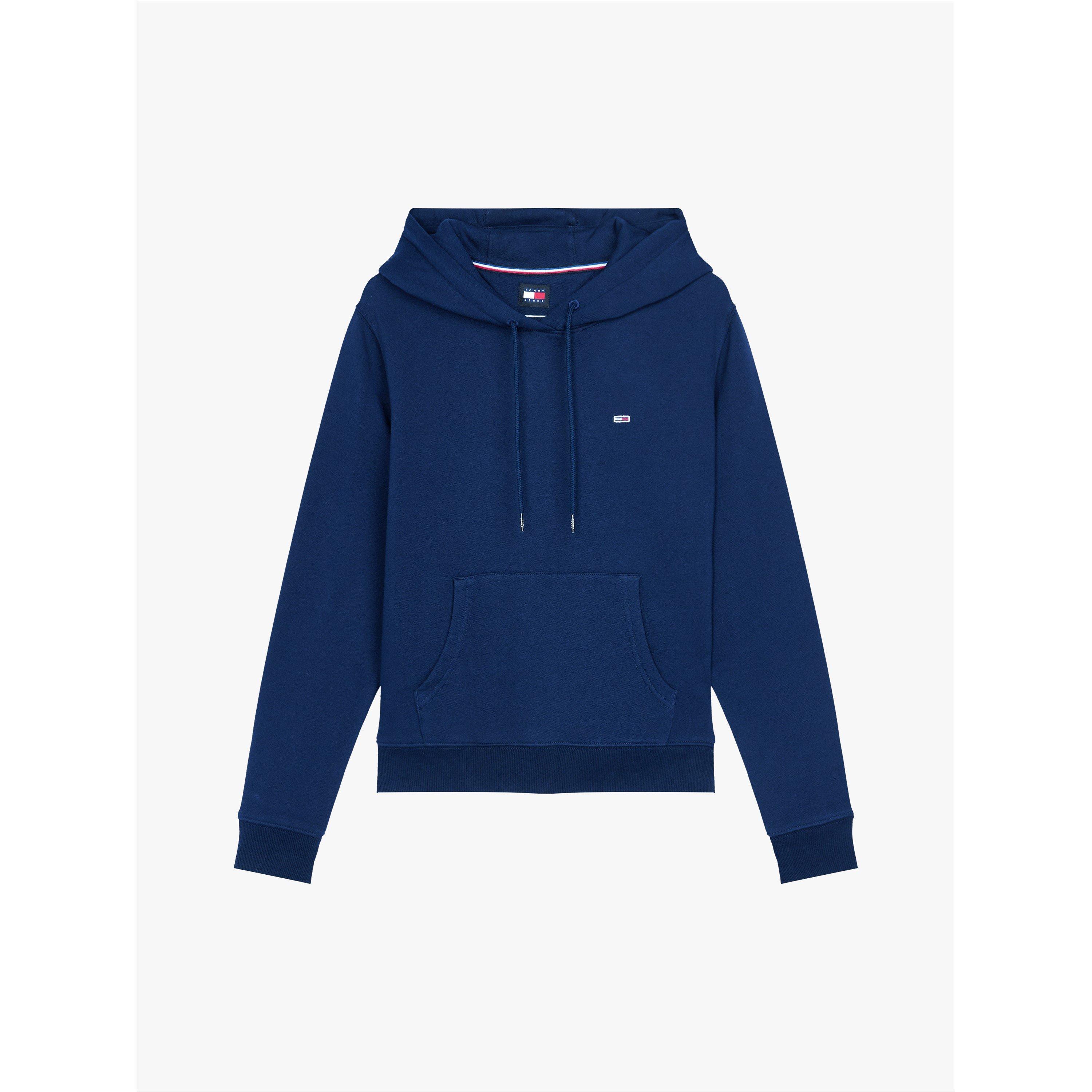 Tommy Jeans Women's Regular Flag Hoodie - Dark Night Navy - 12 (M)