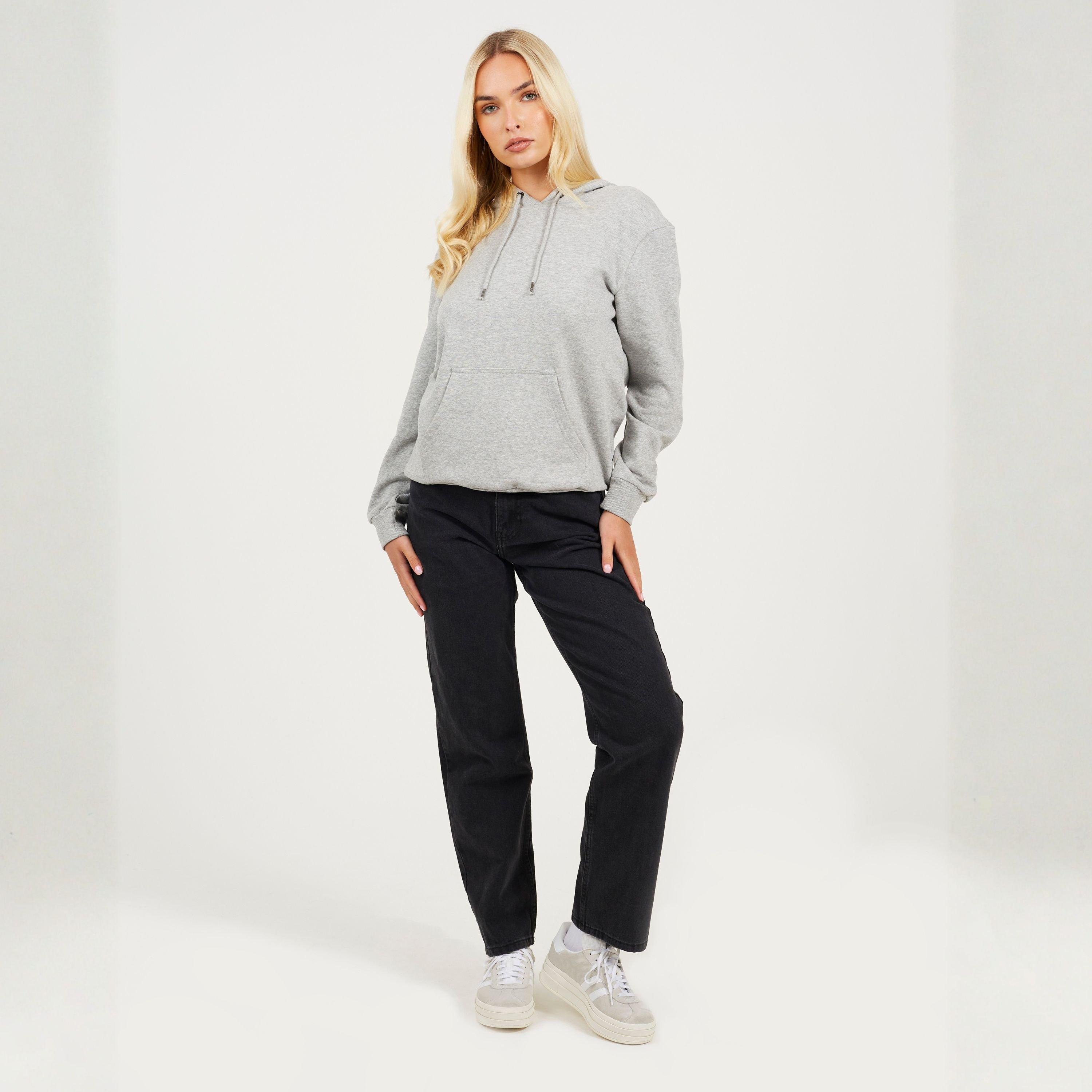 Grey Marl - Brave Soul - Pullover Hooded Sweatshirt with Kangaroo Pocket - 4