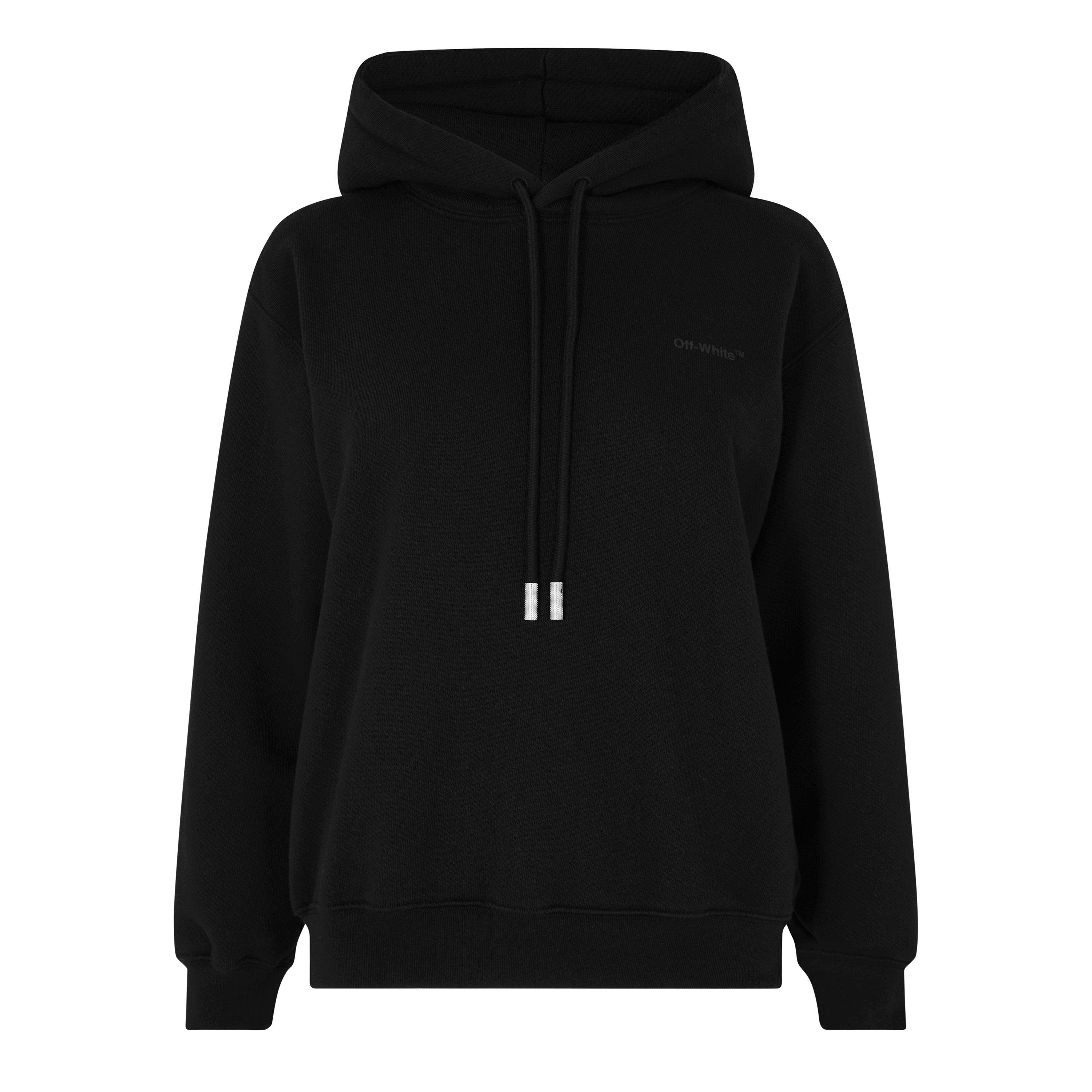 Zwart 1010 - Off White - Women's Diagonal Logo Hoodie - 6
