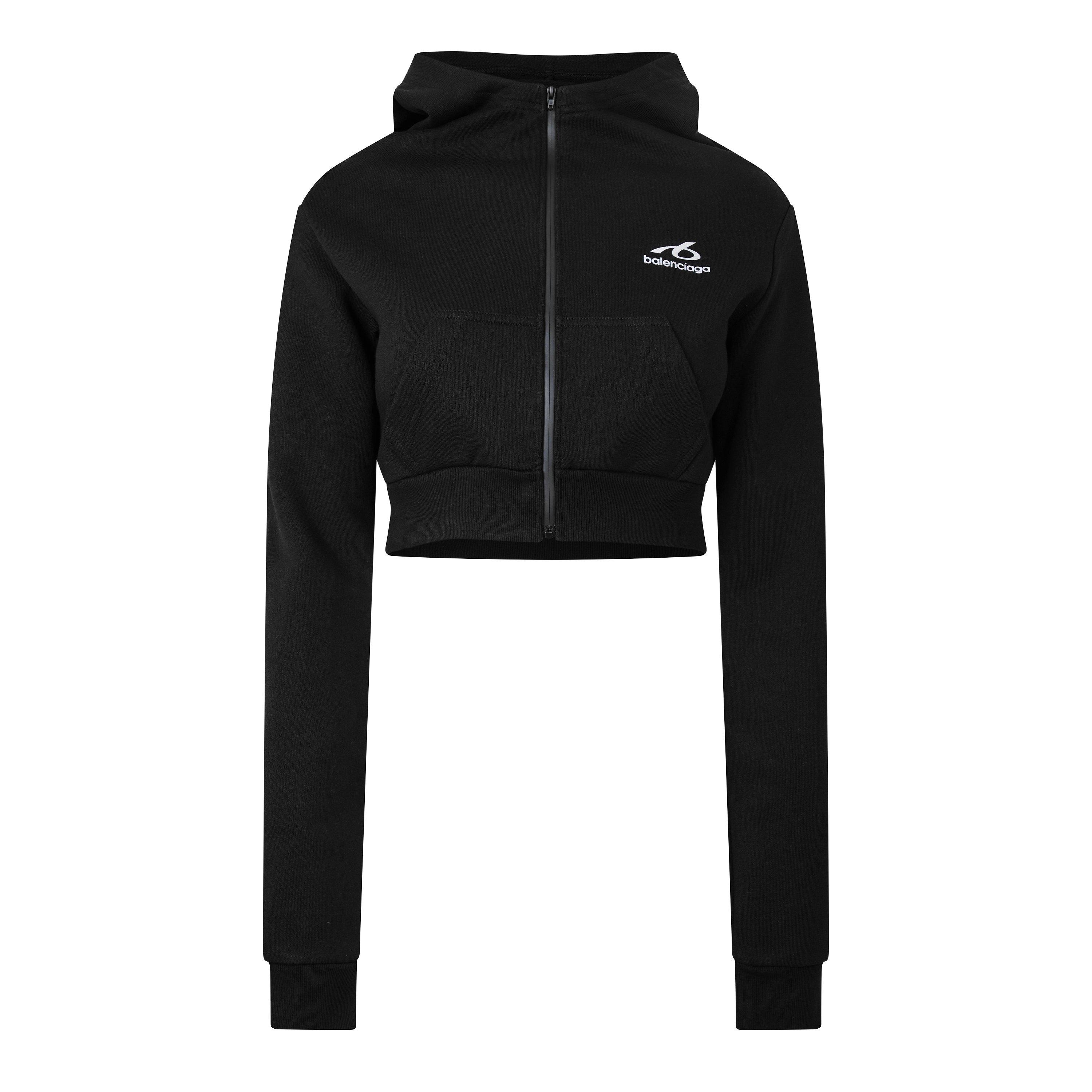 Black - Balenciaga - Bal Cocoon Hoodie Ld64 - 1