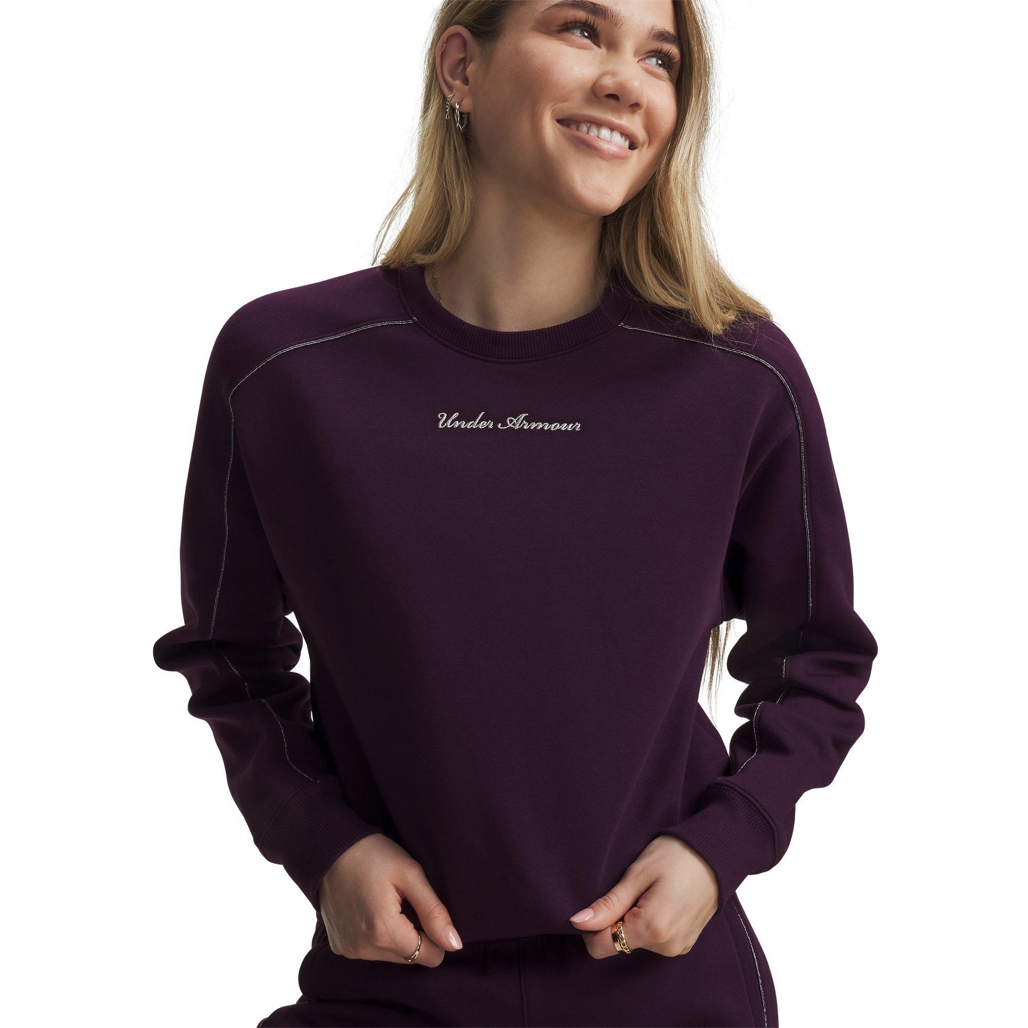 Purple/M.Silver - Under Armour - UA Shimmer Crew Ld71 - 3