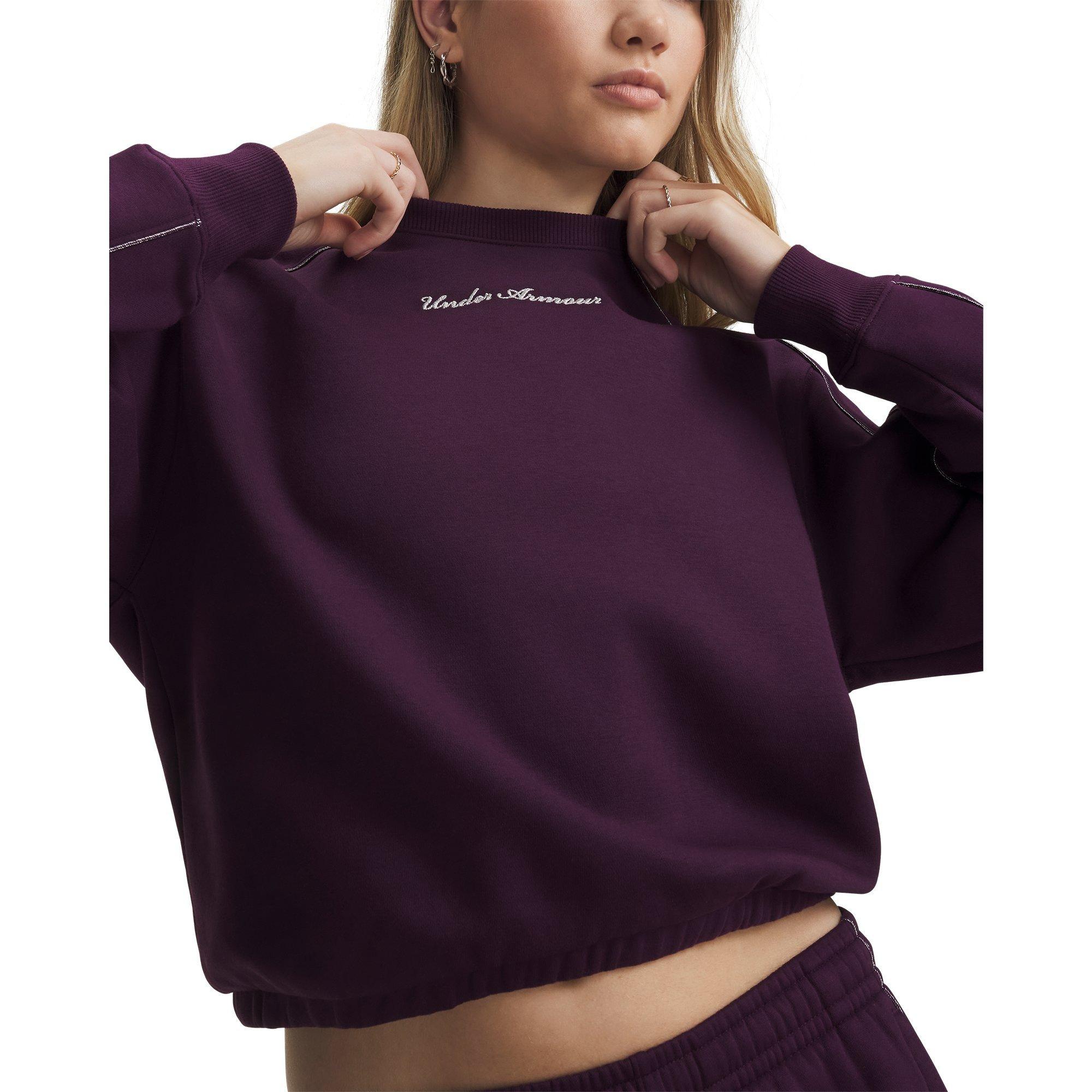 Purple/M.Silver - Under Armour - UA Shimmer Crew Ld71 - 4