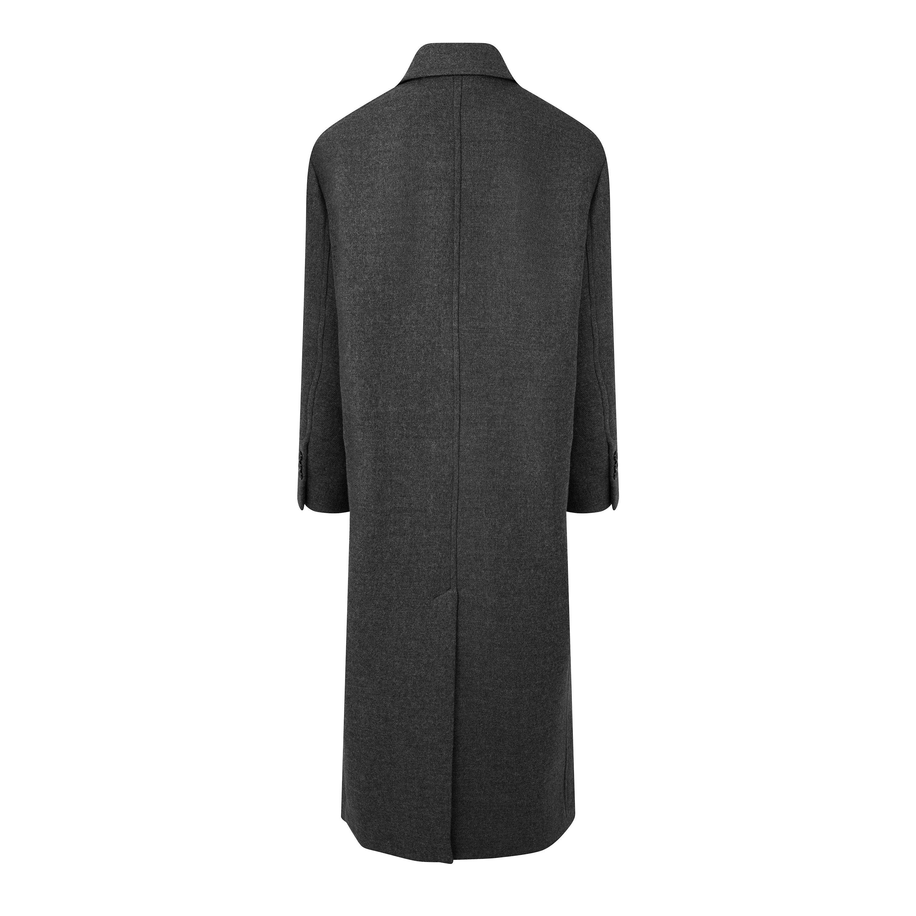 Grey Carbone - Ami Paris - Ami Cozy Coat Ld63 - 2