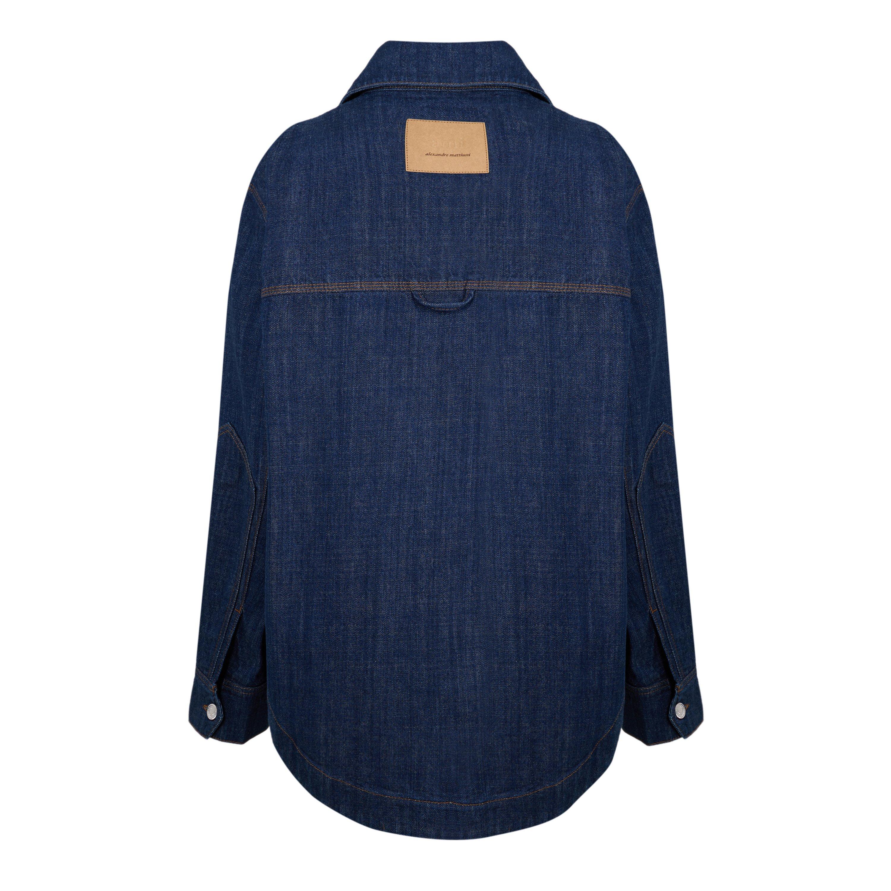 INDIGO - Ami Paris - Women's Embroidered Overshirt - 2