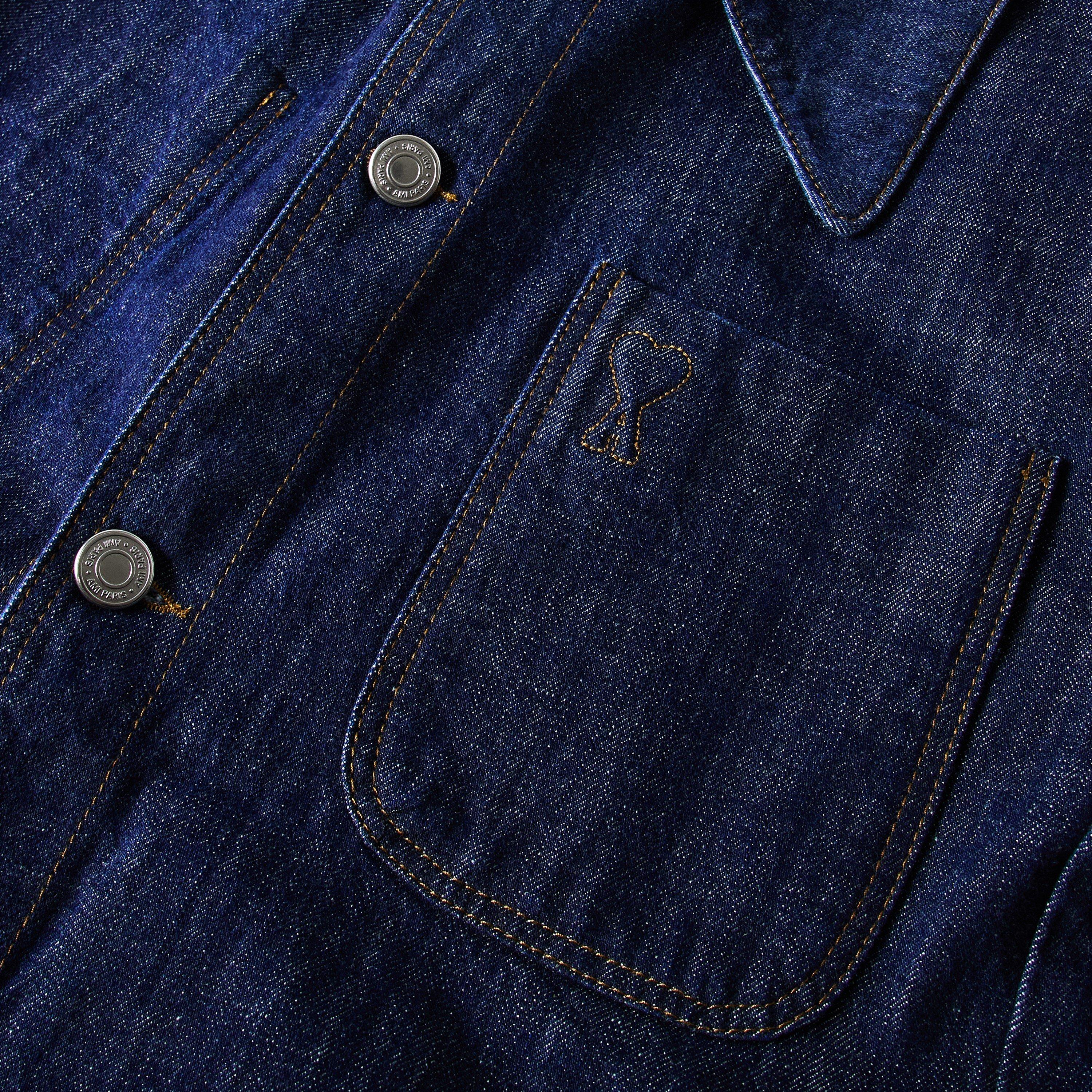 INDIGO - Ami Paris - Women's Embroidered Overshirt - 3
