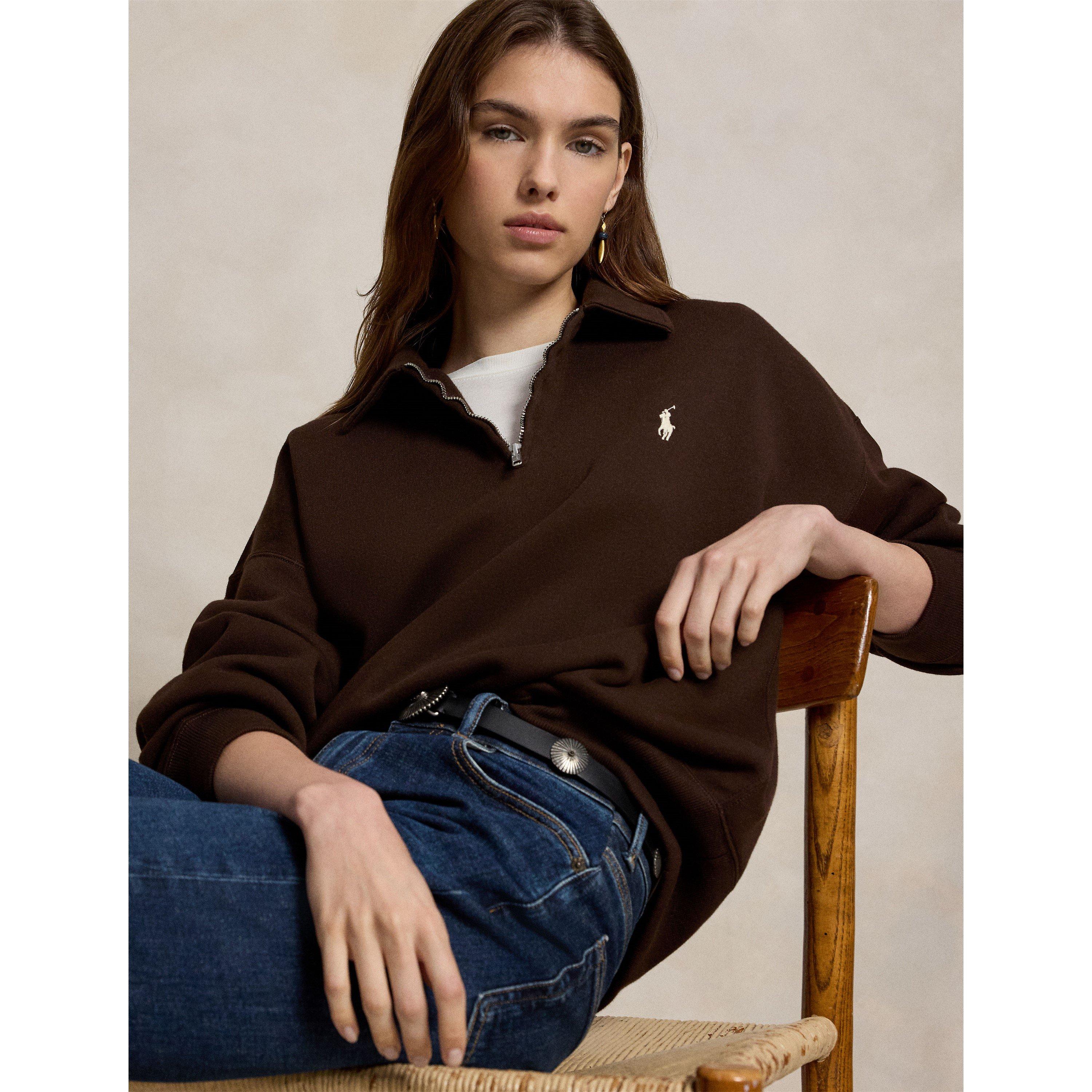 日*4様 Polo Ralph Lauren スウィングトップ Polo Ralph Lauren | Women's Cotton Oversized-Fit 1/4-Zip Fleece