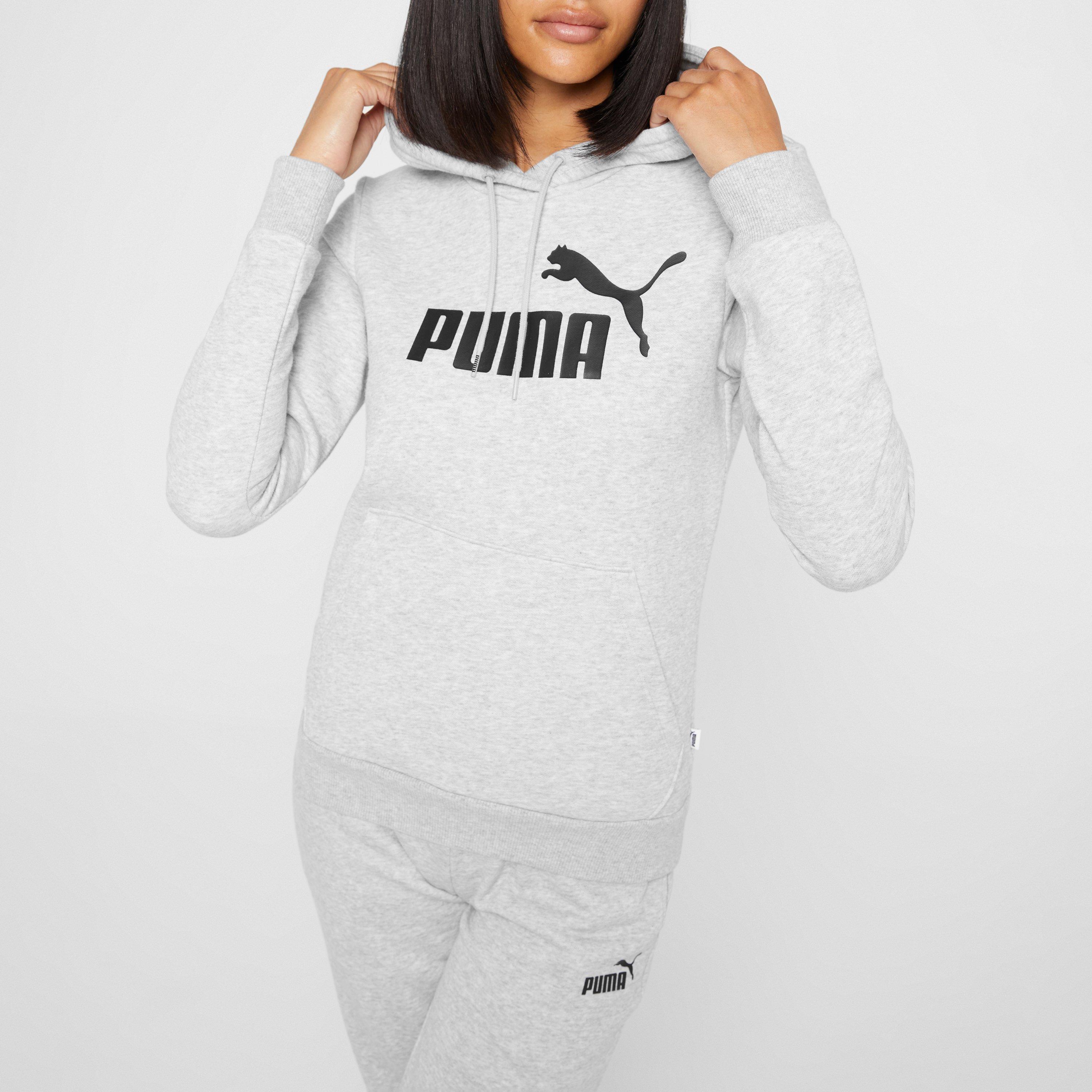 Grey - Puma - Logo Ladies Hoody - 4