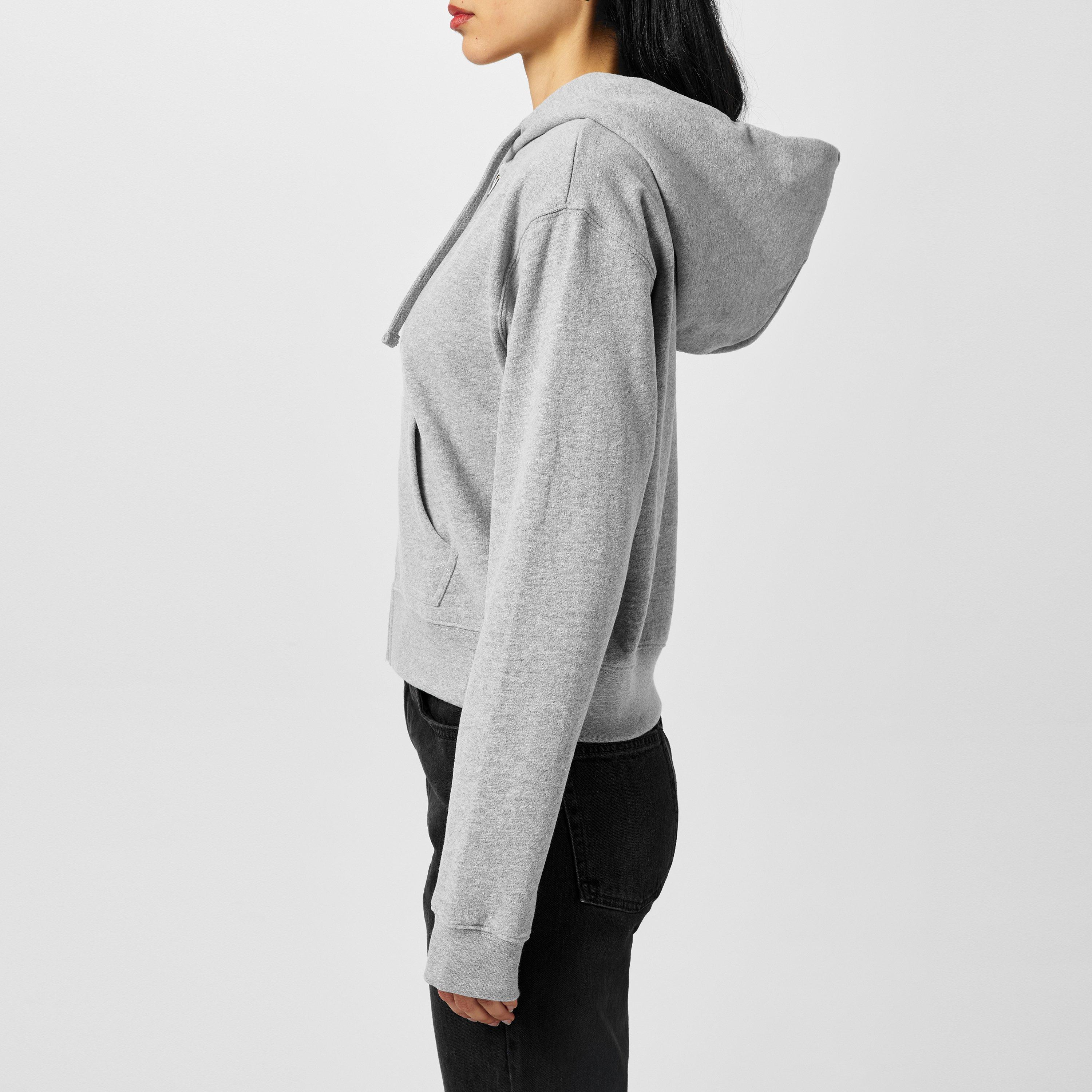 Grey - FCUK - Women's Zip Hoodie - 2