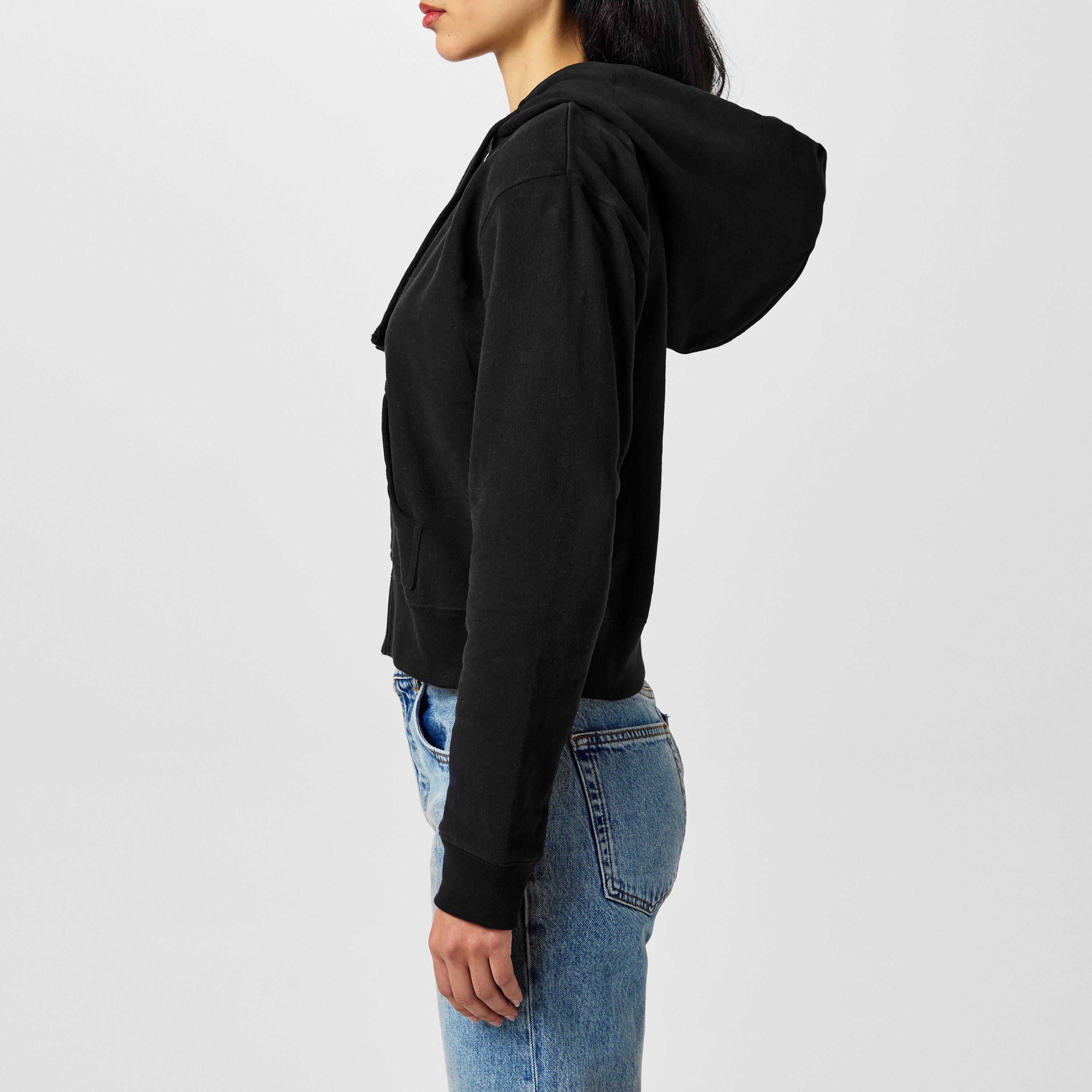 Black - FCUK - Women's Zip Hoodie - 2