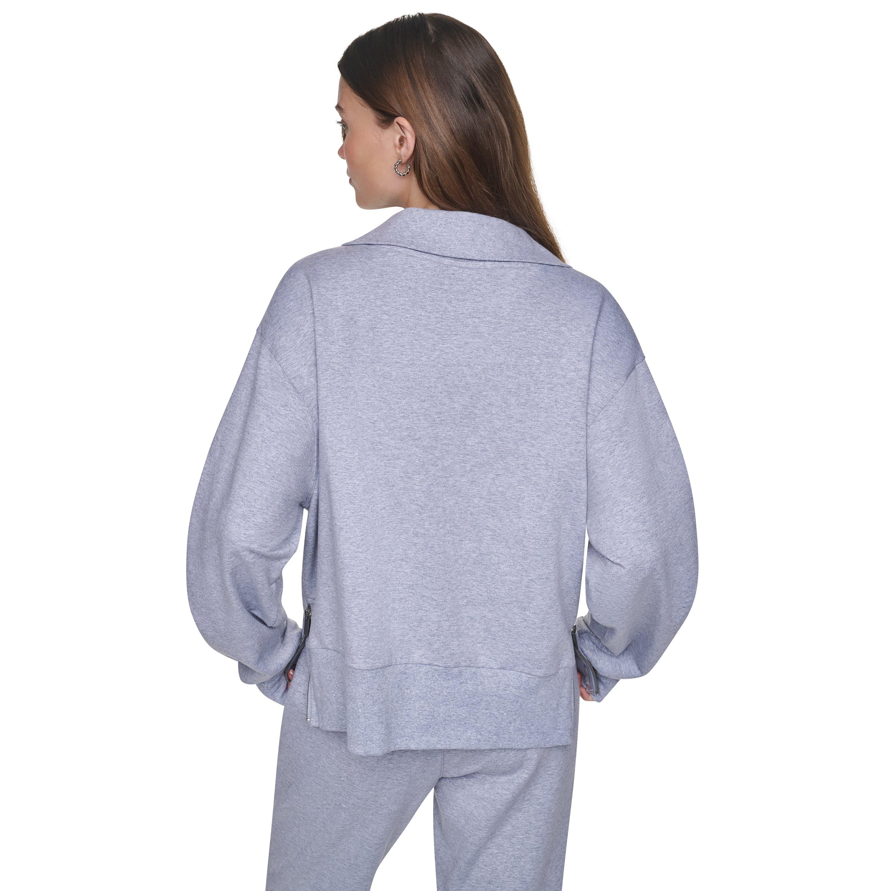 Parel Grijs Hthr - DKNY - DKNY 1/4 Zip Flc Ld71 - 3