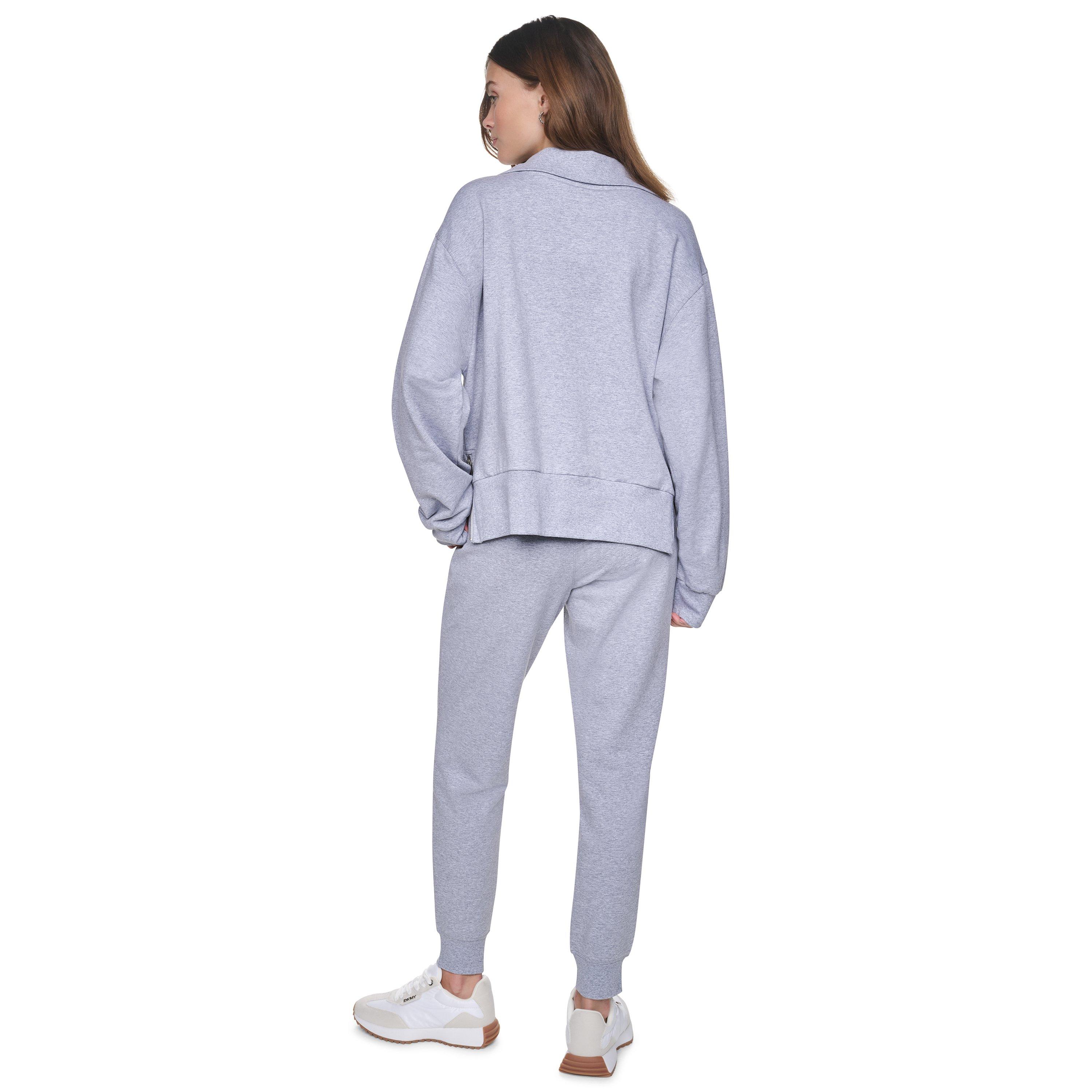 Parel Grijs Hthr - DKNY - DKNY 1/4 Zip Flc Ld71 - 5