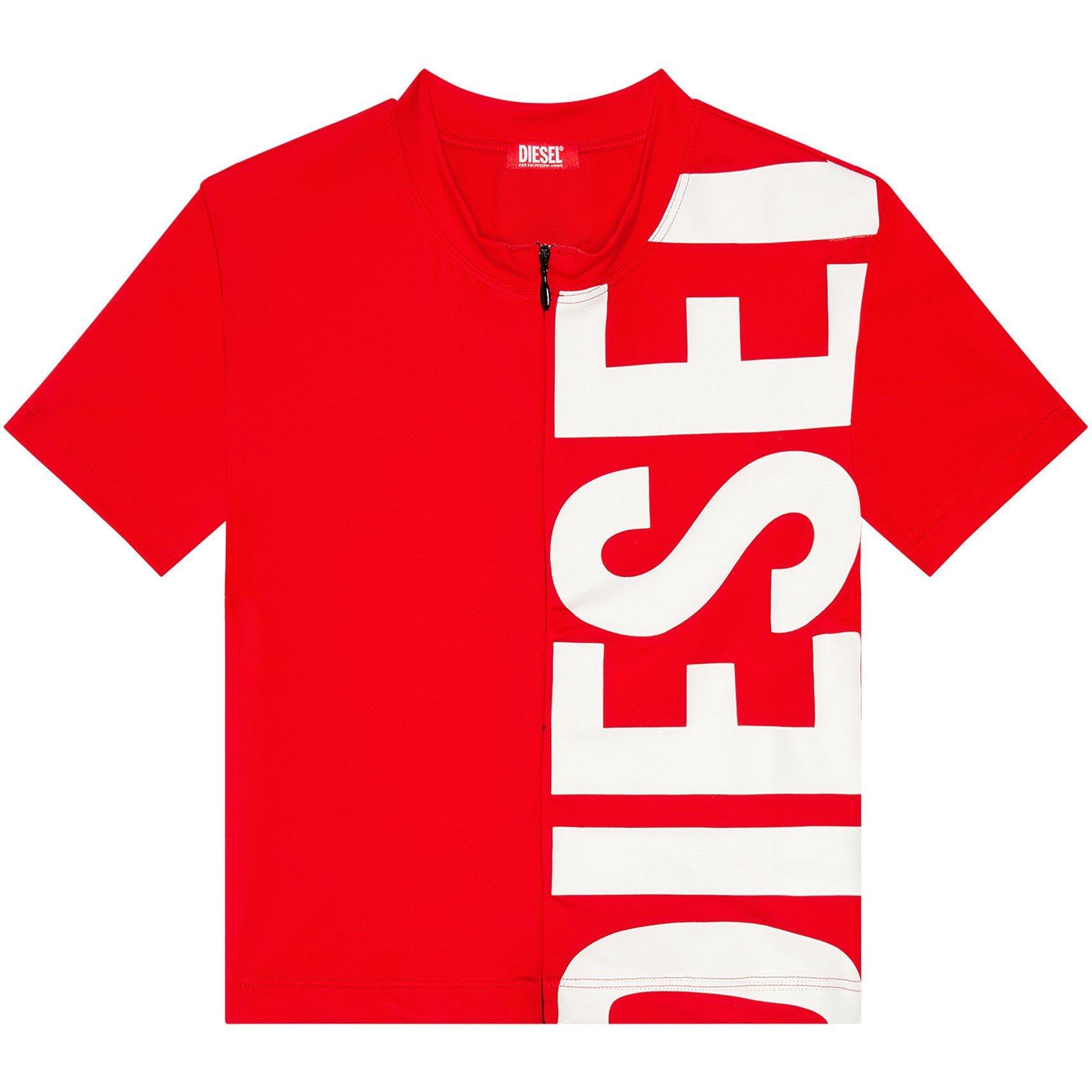 Red - Diesel - Beach T-Shirt - 6