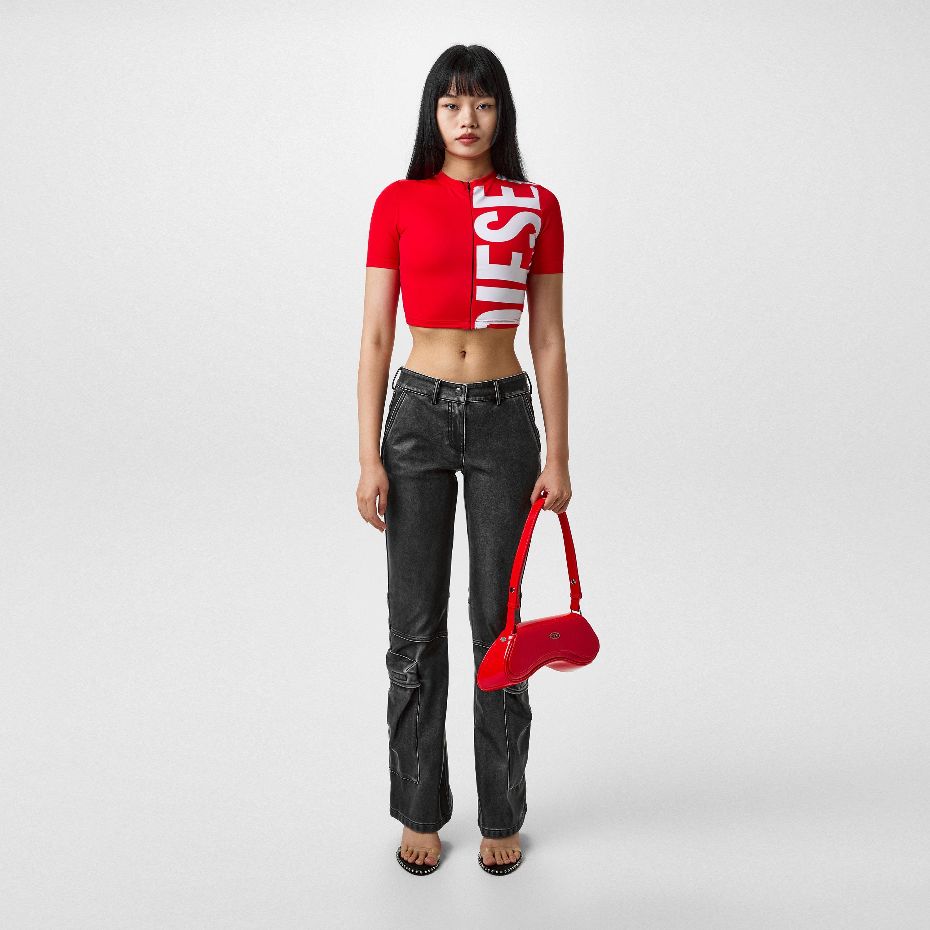 Red - Diesel - Beach T-Shirt - 4