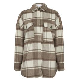 Good American Plaid Shacket Ld09