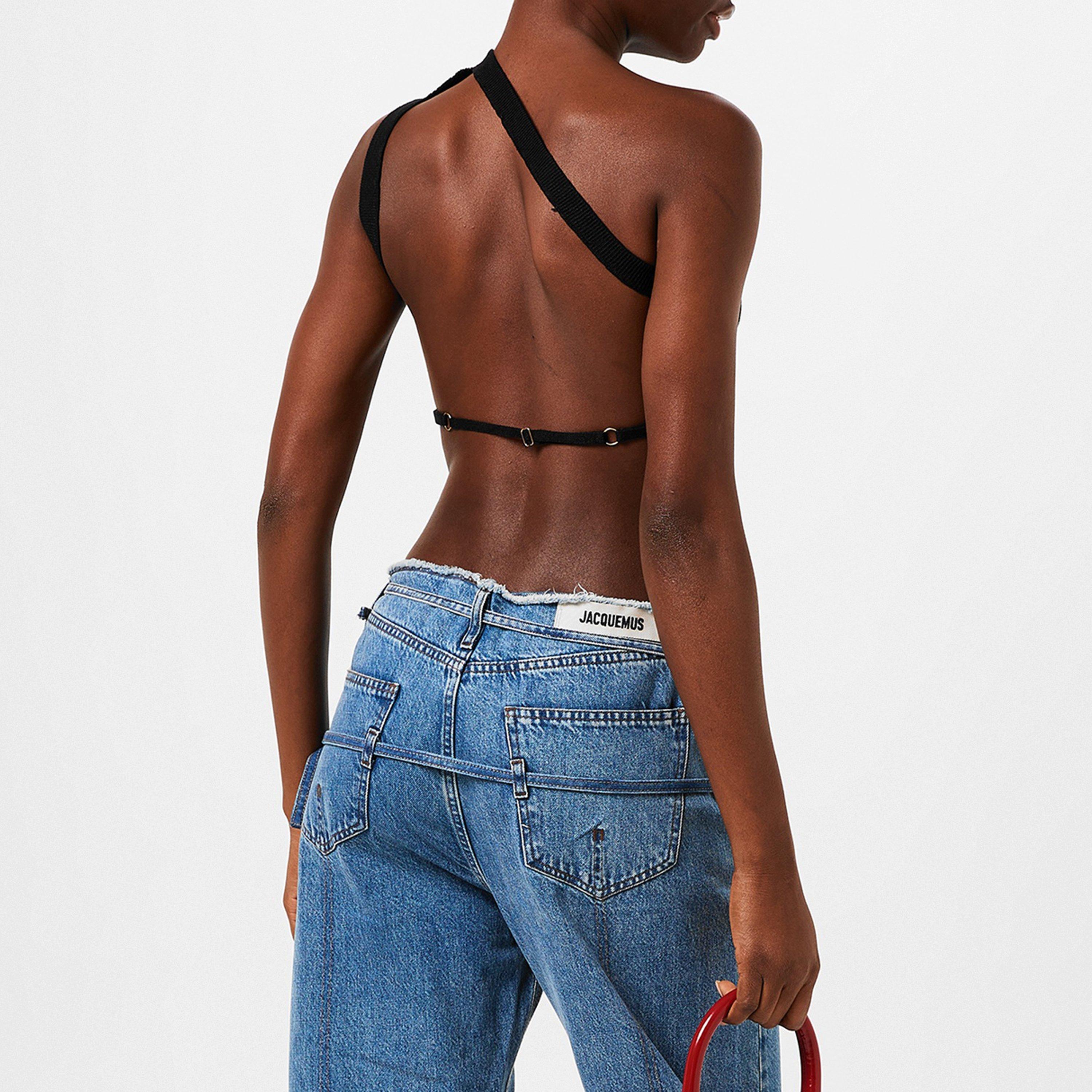 Jacquemus | La Maille Ascu Cropped Top | Knitted T-Shirts