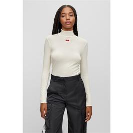 Hugo Dinelane Roll Neck Top