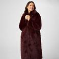 Longline Faux Fur Coat