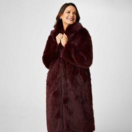 Biba Longline Faux Fur Coat