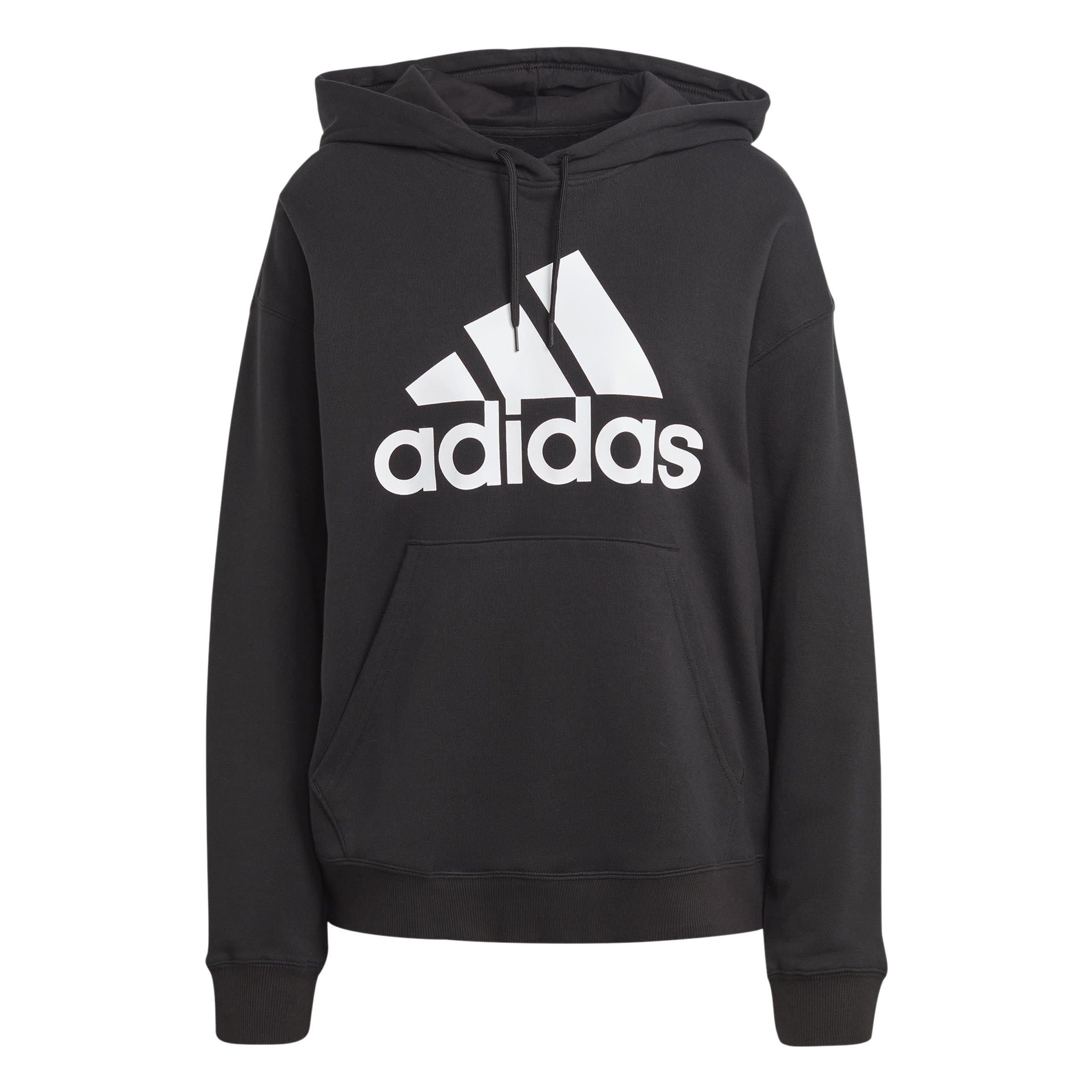 Black/White - adidas - Badge of Sport Hoodie Ladies - 1