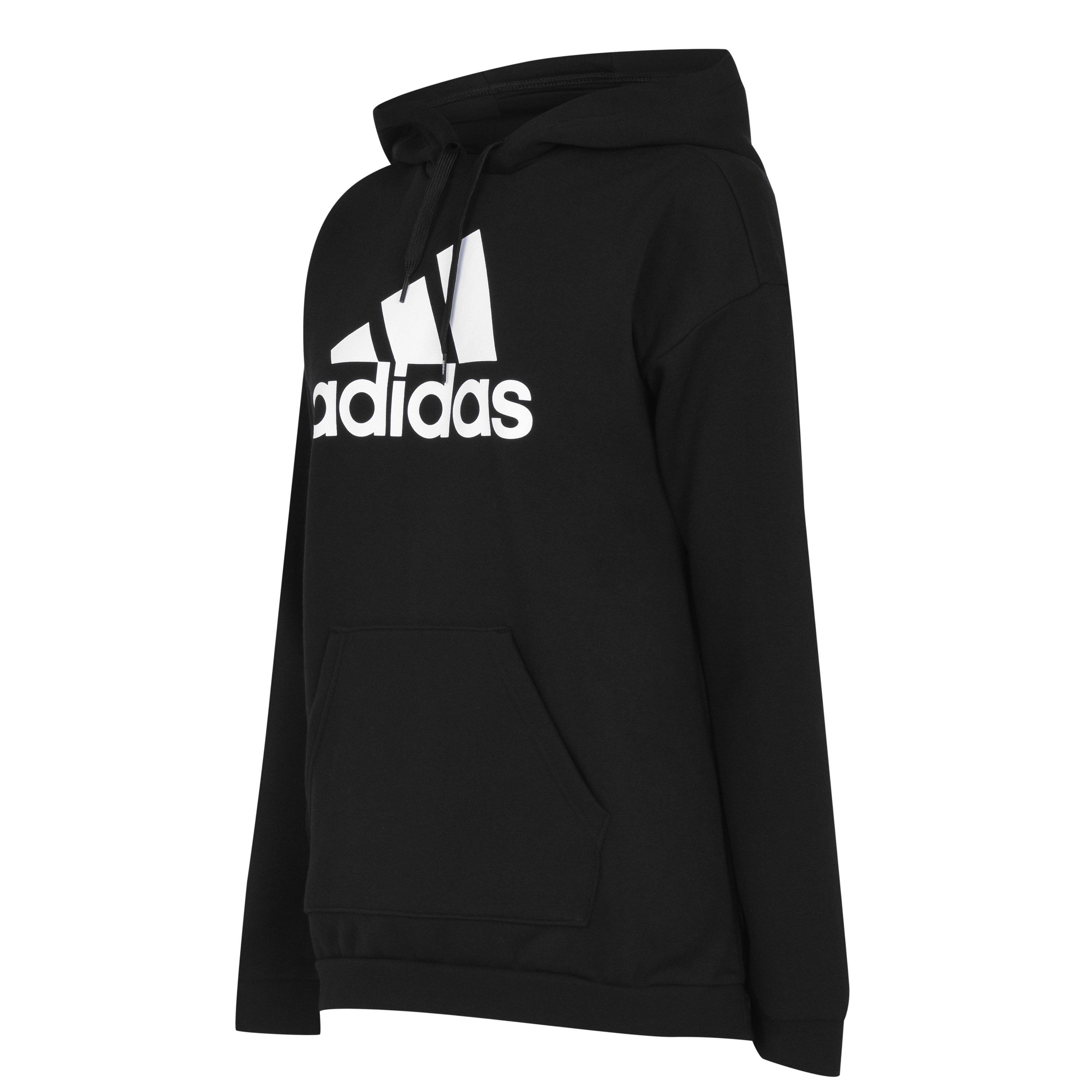 Sort/Hvid - adidas - Badge of Sport Hoodie Ladies - 8