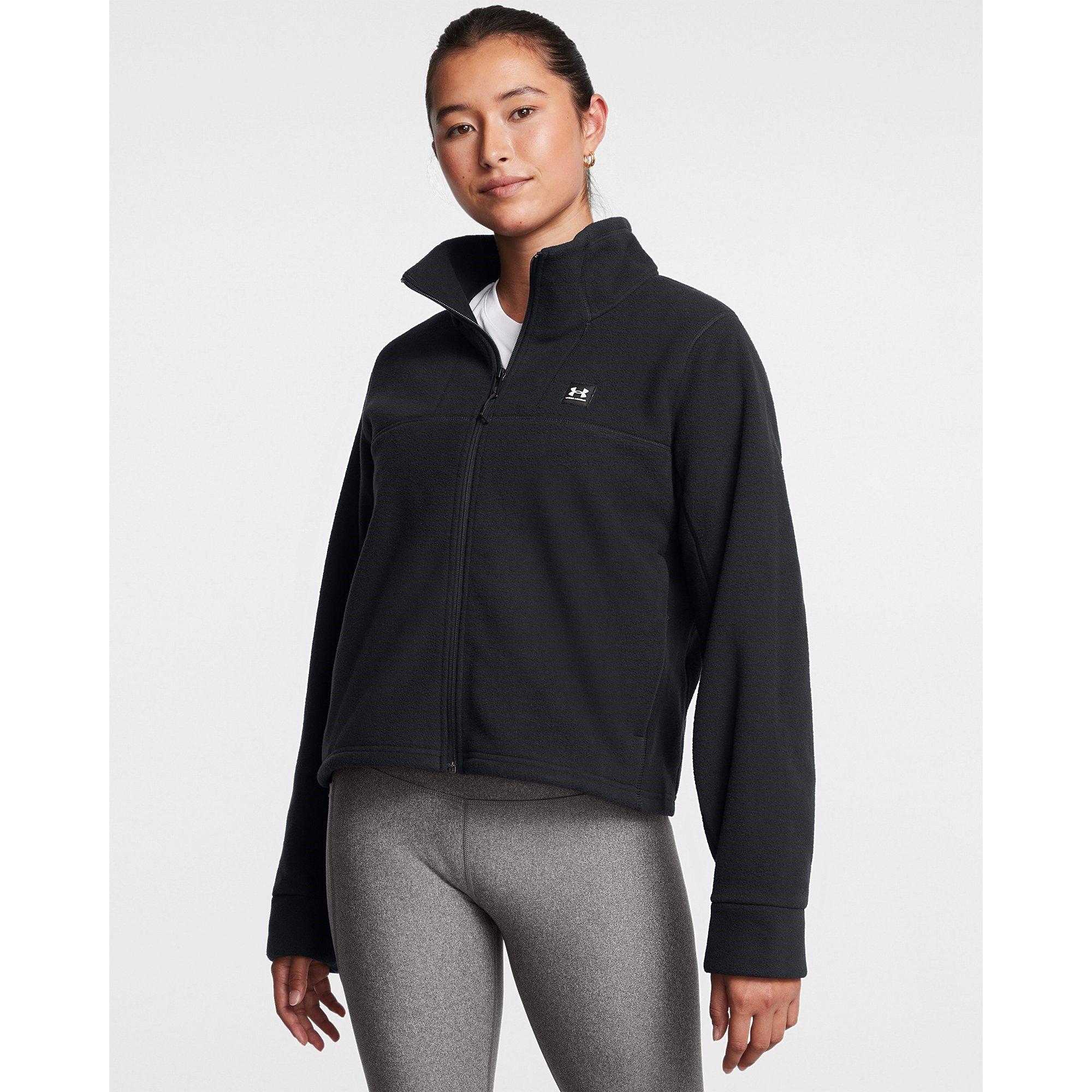Negro - Under Armour - Women's Expanse Fleece Full-Zip Hoodie - 2